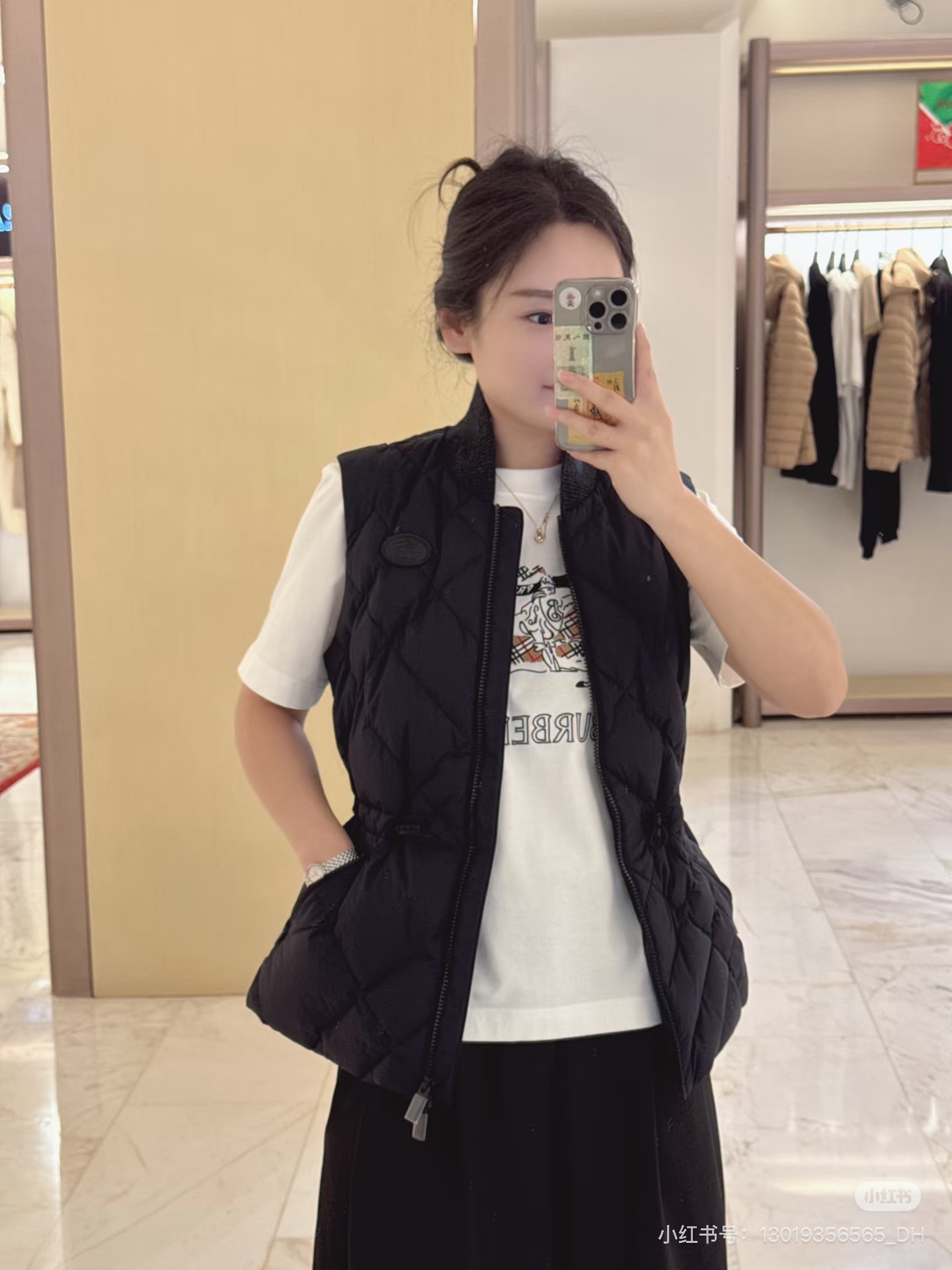 Bur 26fw padded vest jacket