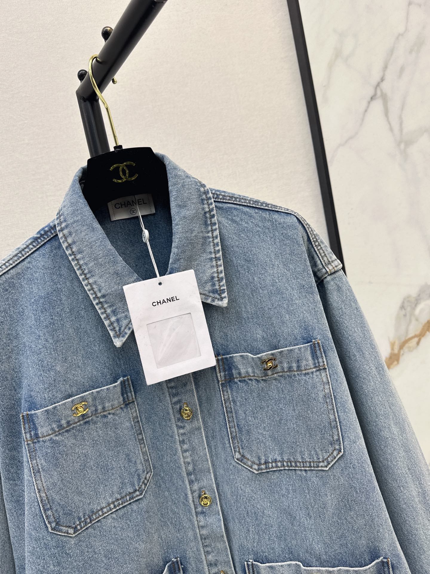 Chan 26fw denim shirt jacket