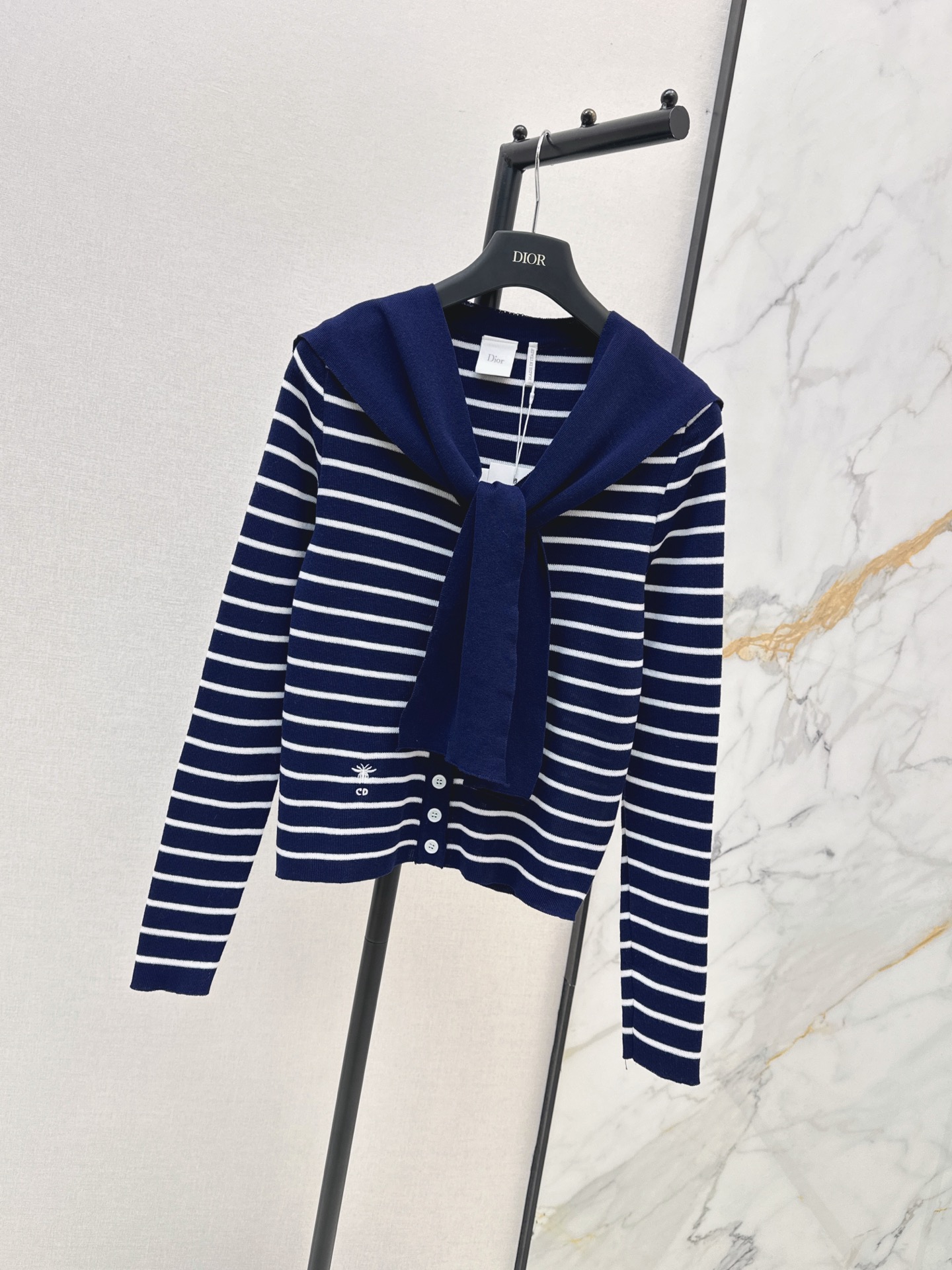 CD 26fw stripe knit cardigan