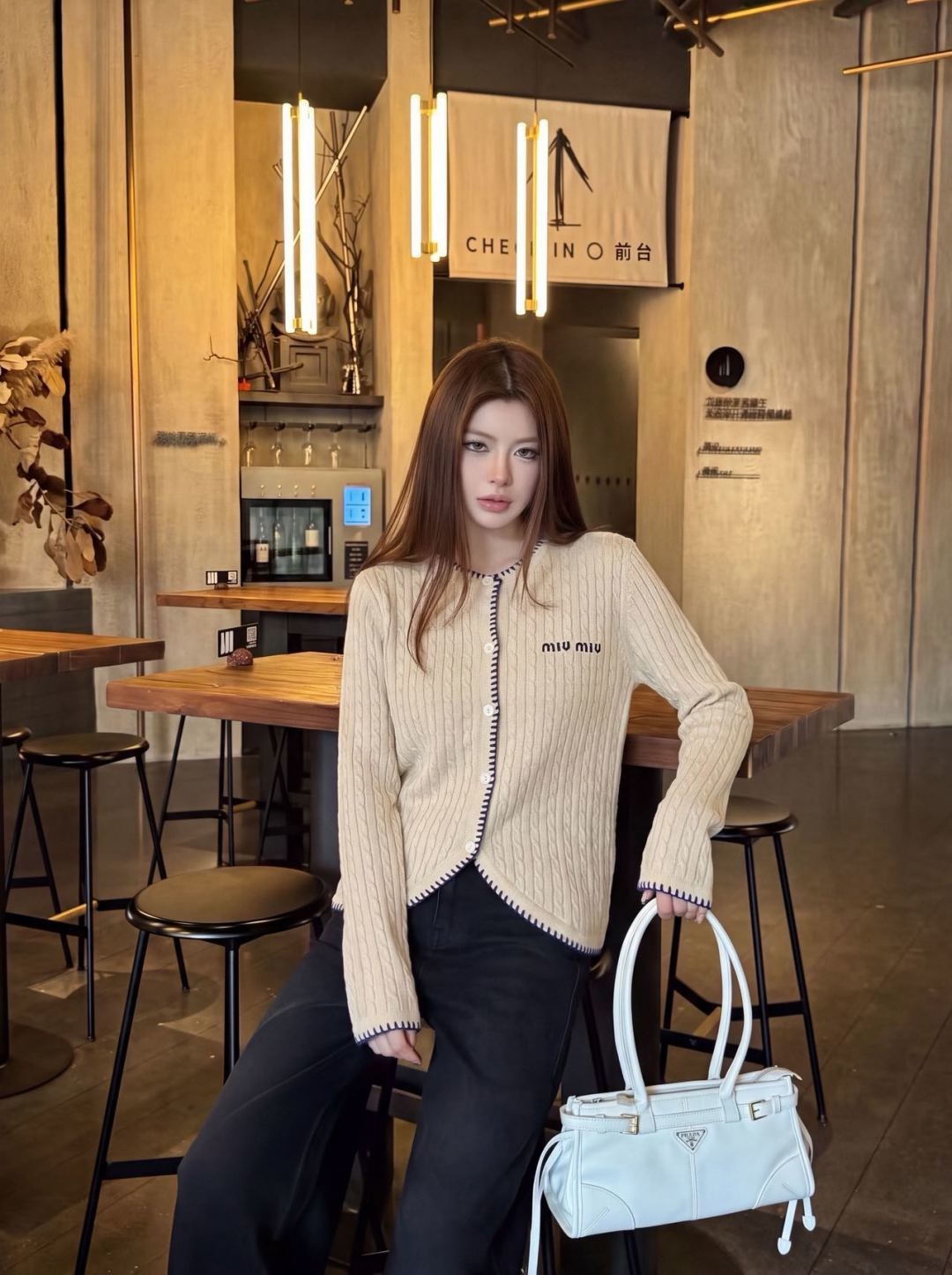 Miu 26fw knit cardigan
