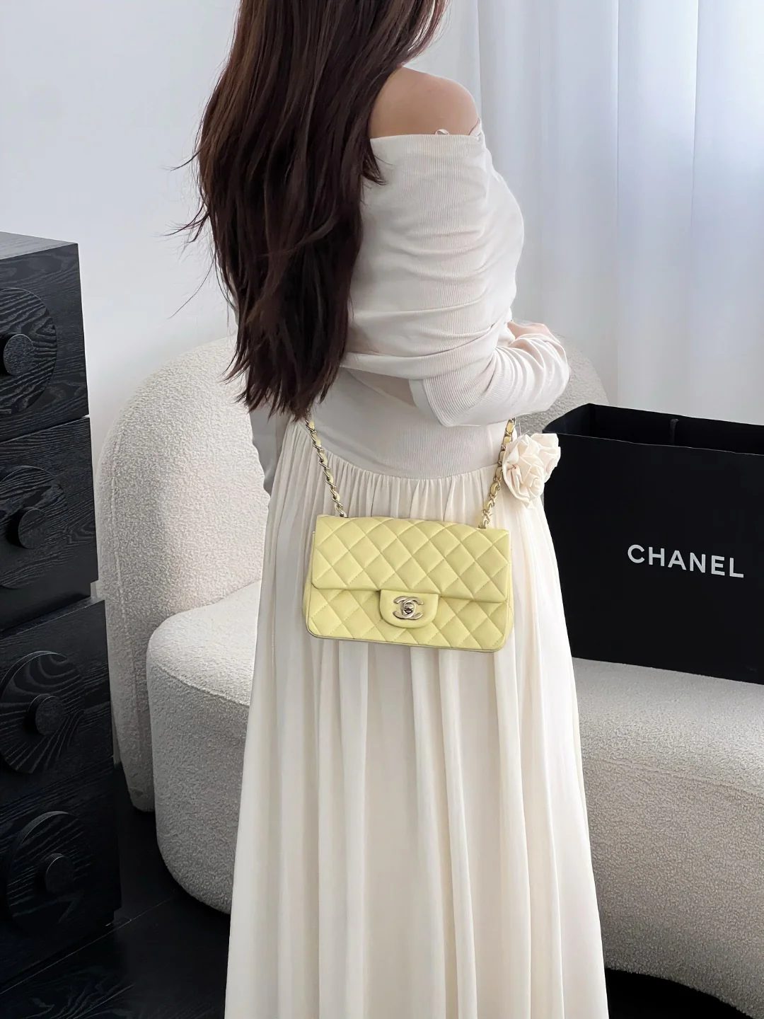 Chan cf20 chain shoulder bag
