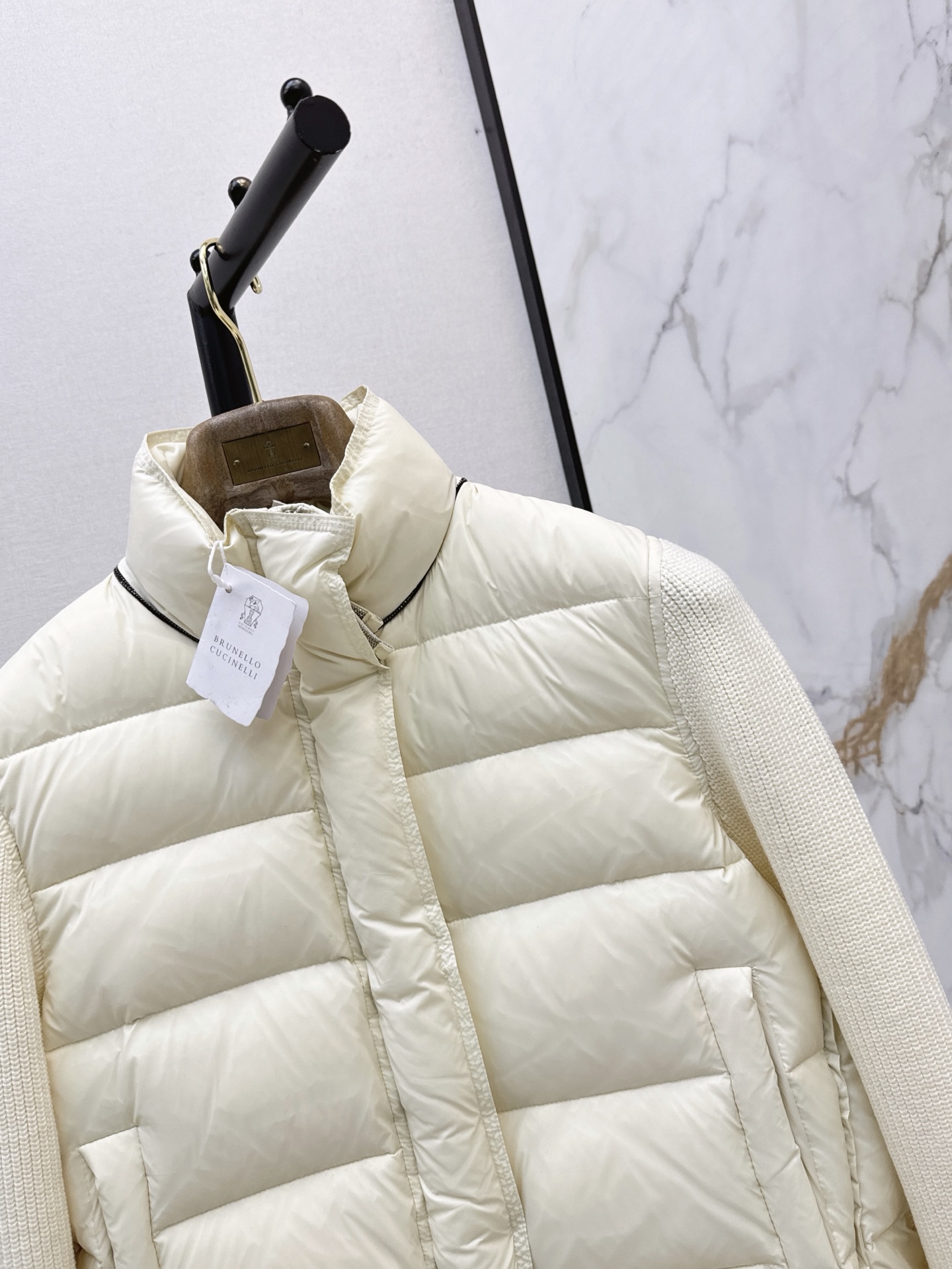 Brun 26fw cropped down jacket