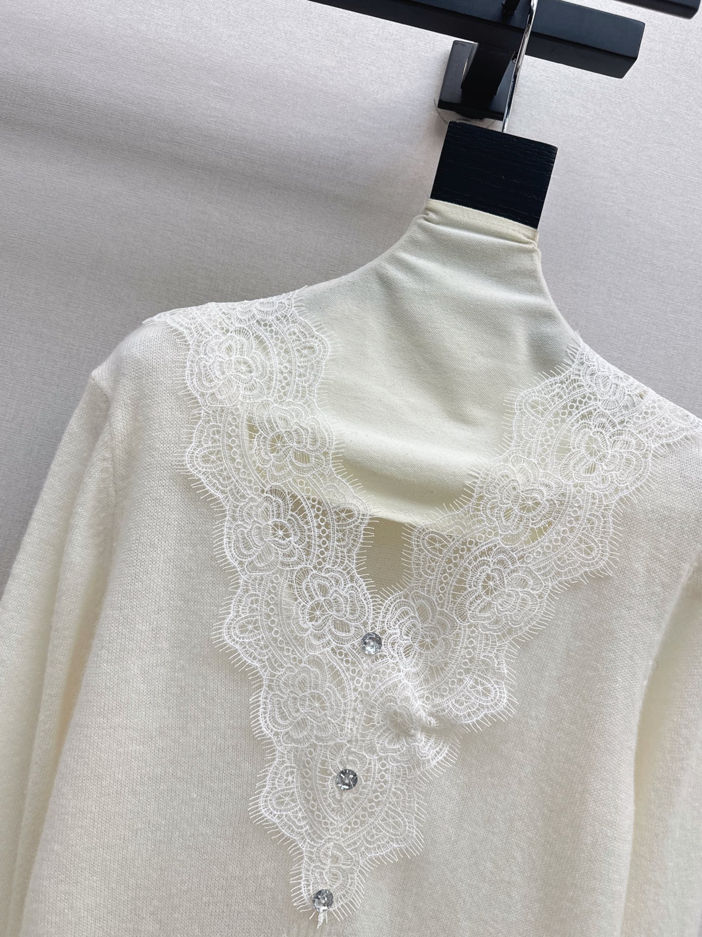 ES 26fw lace wool basic tee