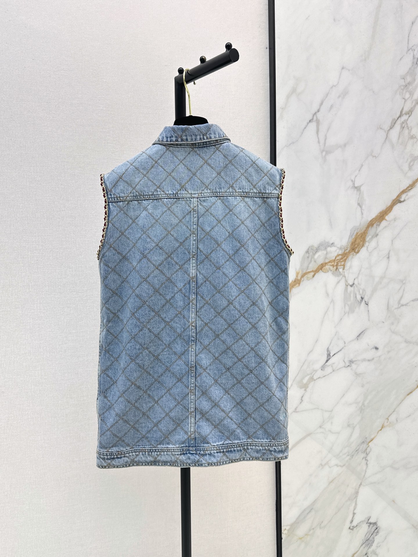 Chan 26fw denim vest jacket