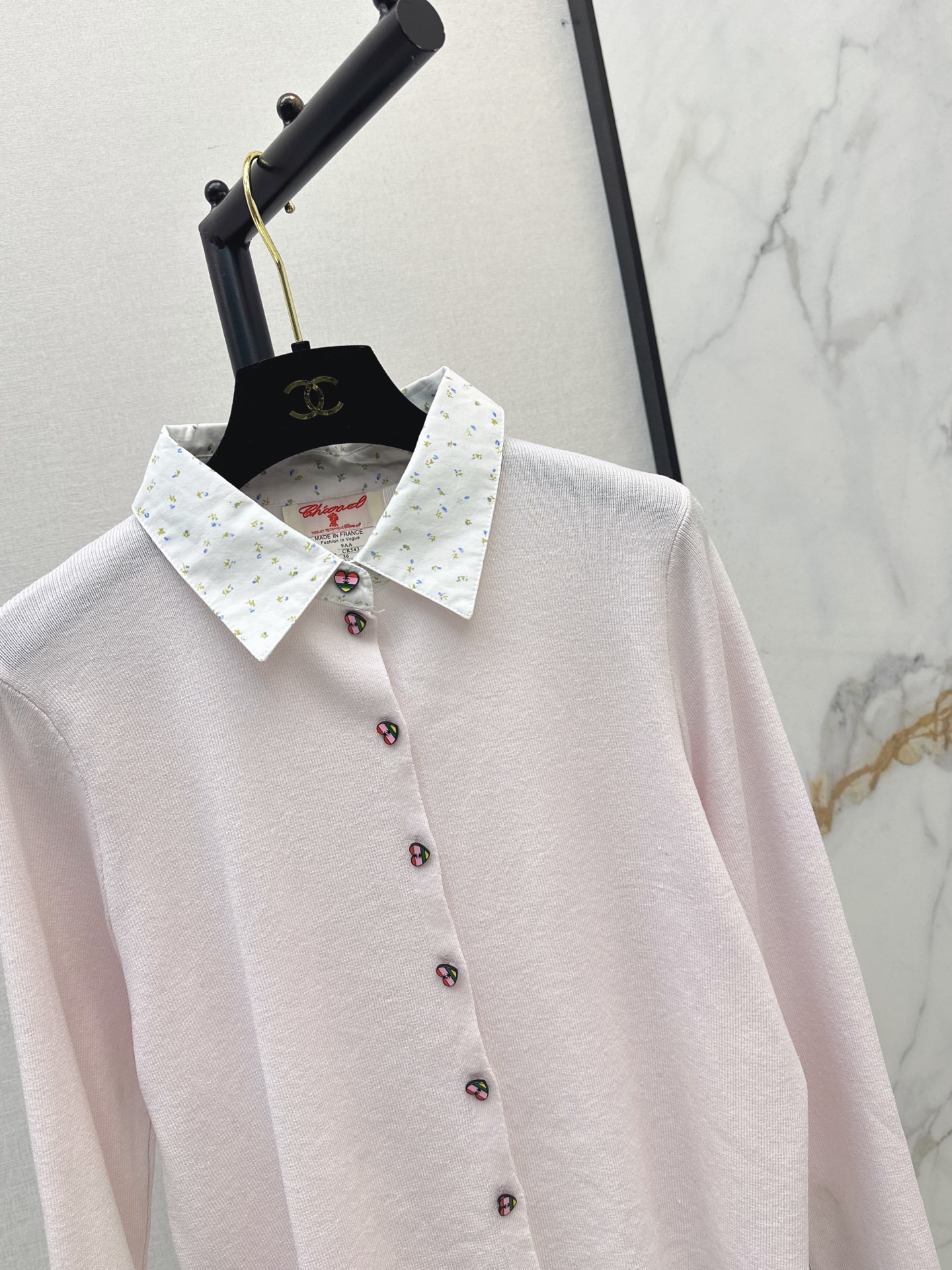 Chan 26fw 2in1 knit cardigan