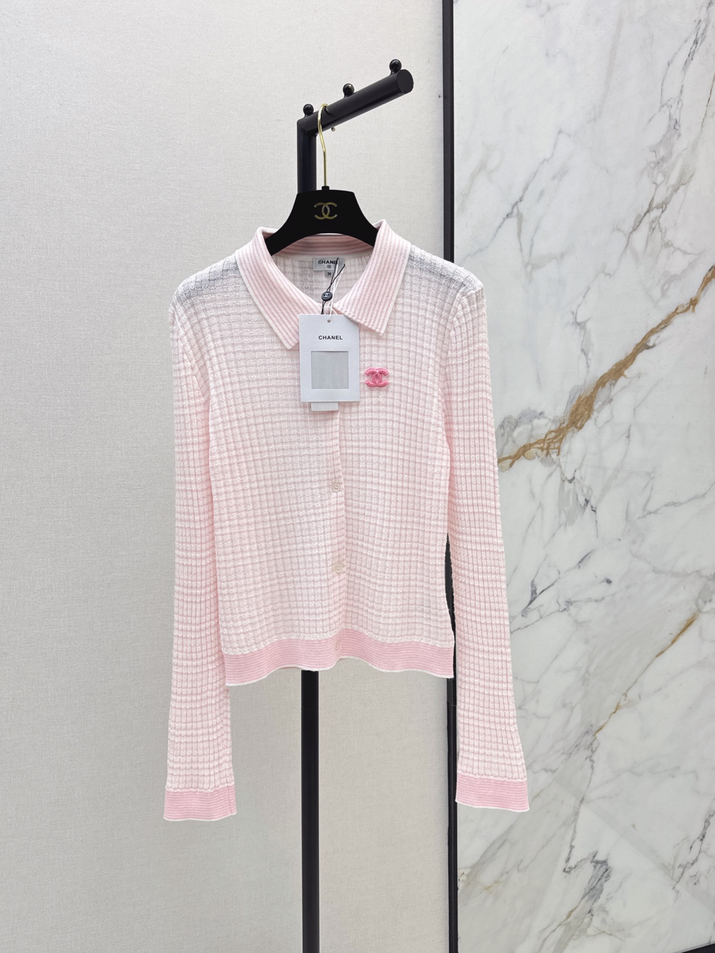 Chan 26fw embroidery knitwear