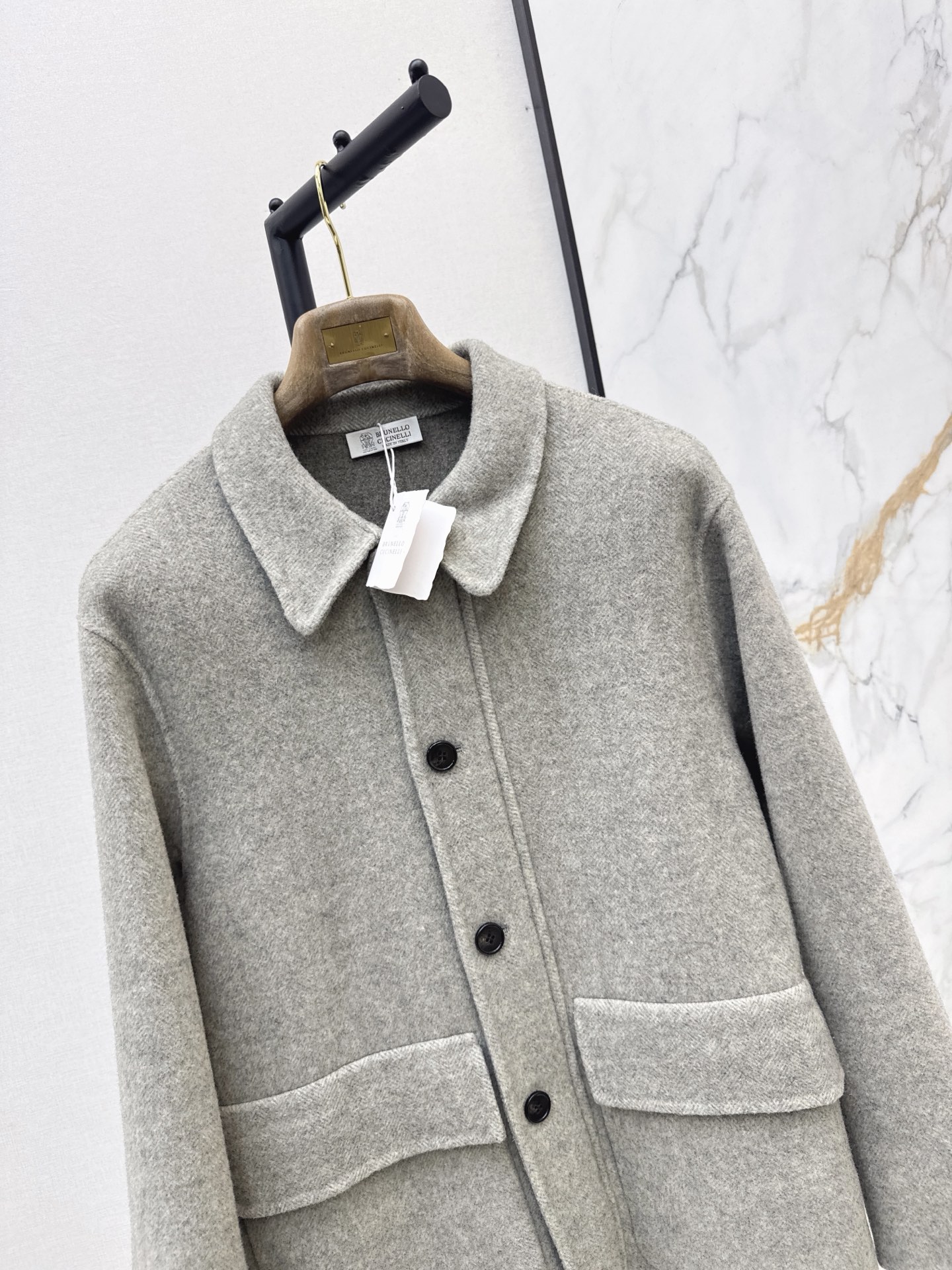 Brun 26fw woolen collared jacket