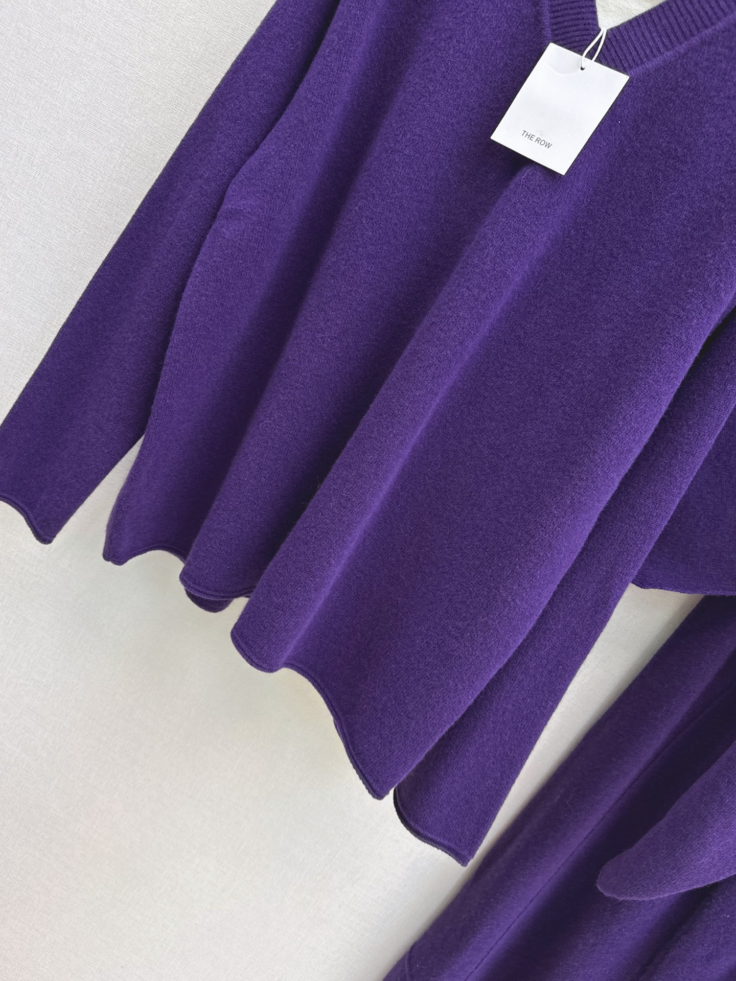Row 26fw wool cape sweater pants sets