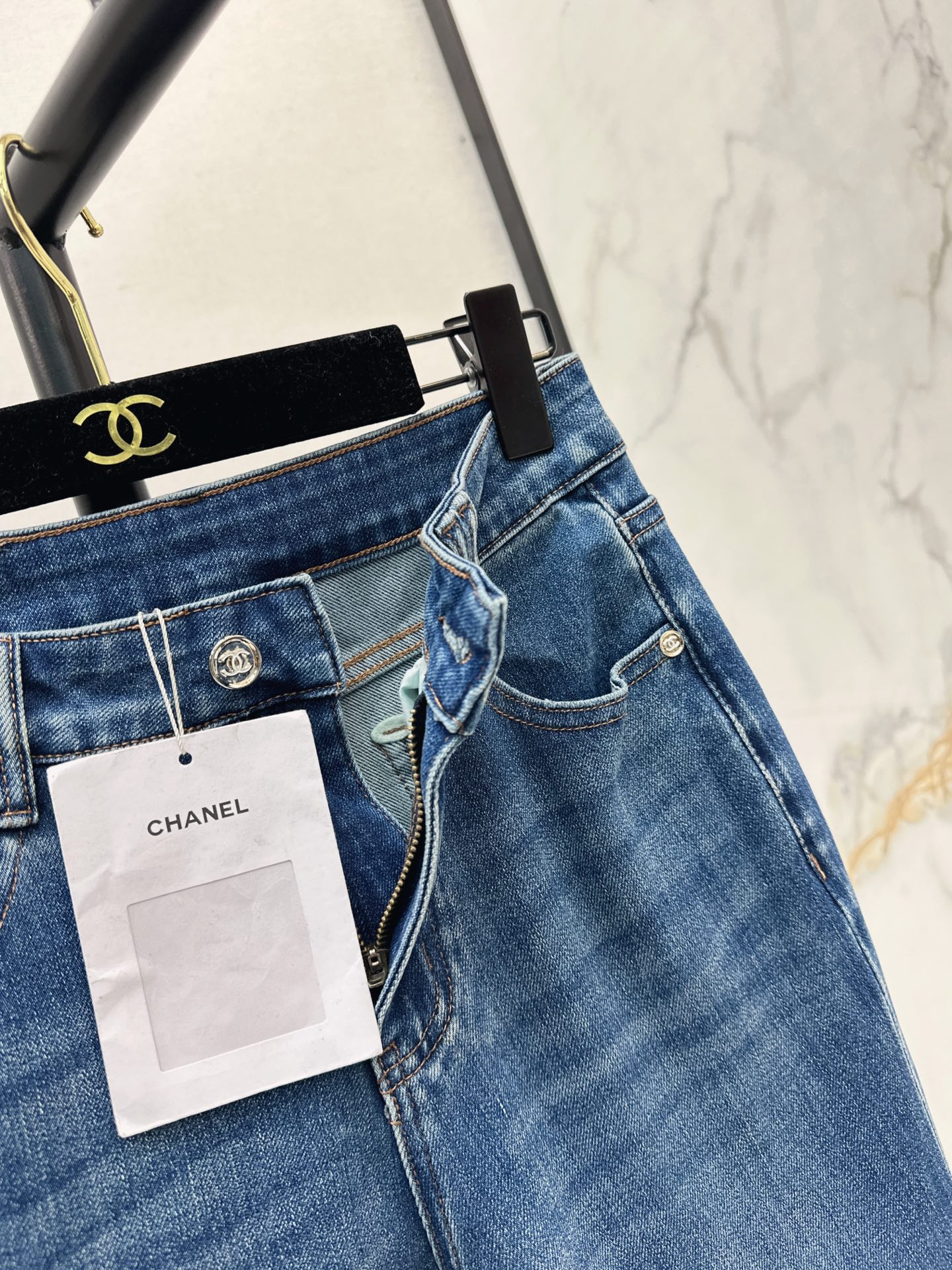 Chan 26fw slim-fit jeans