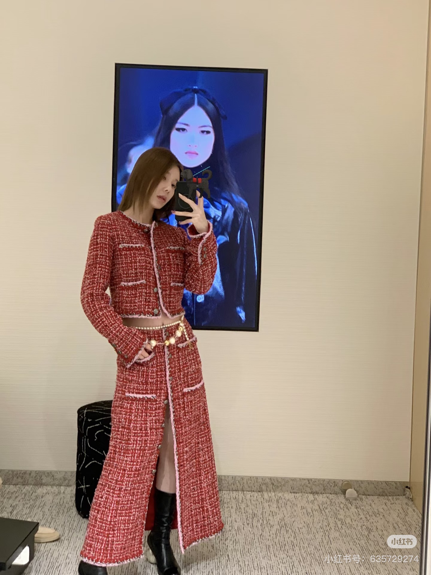 Chan 26fw tweed skirt