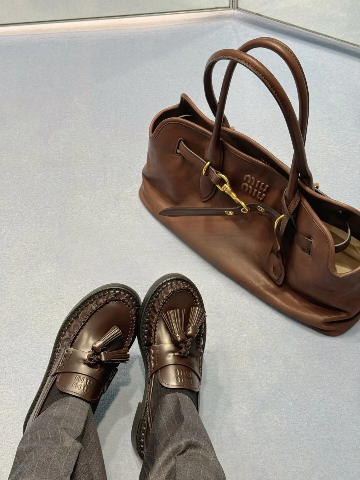 Miu 25fw loafer shoes