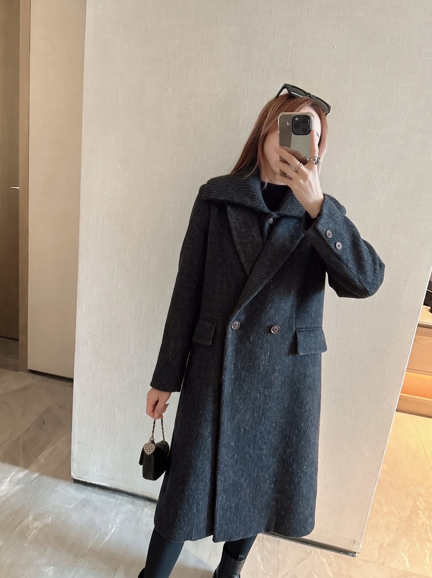 Max 26fw cropped vest overcoats sets