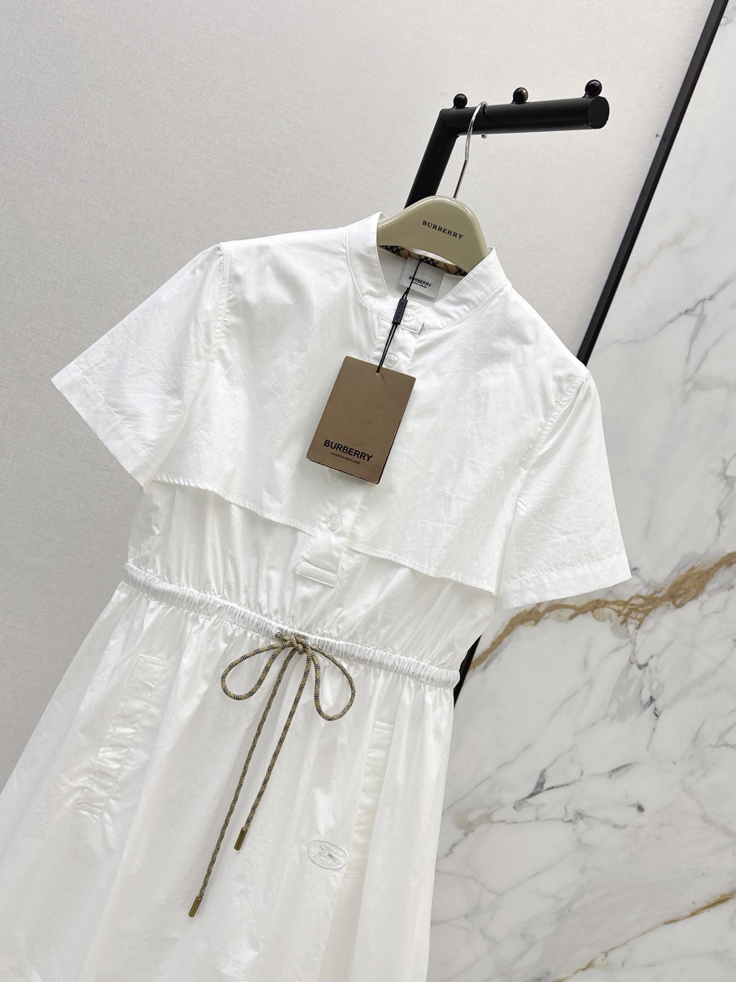 Brun 26fw drawstring dress