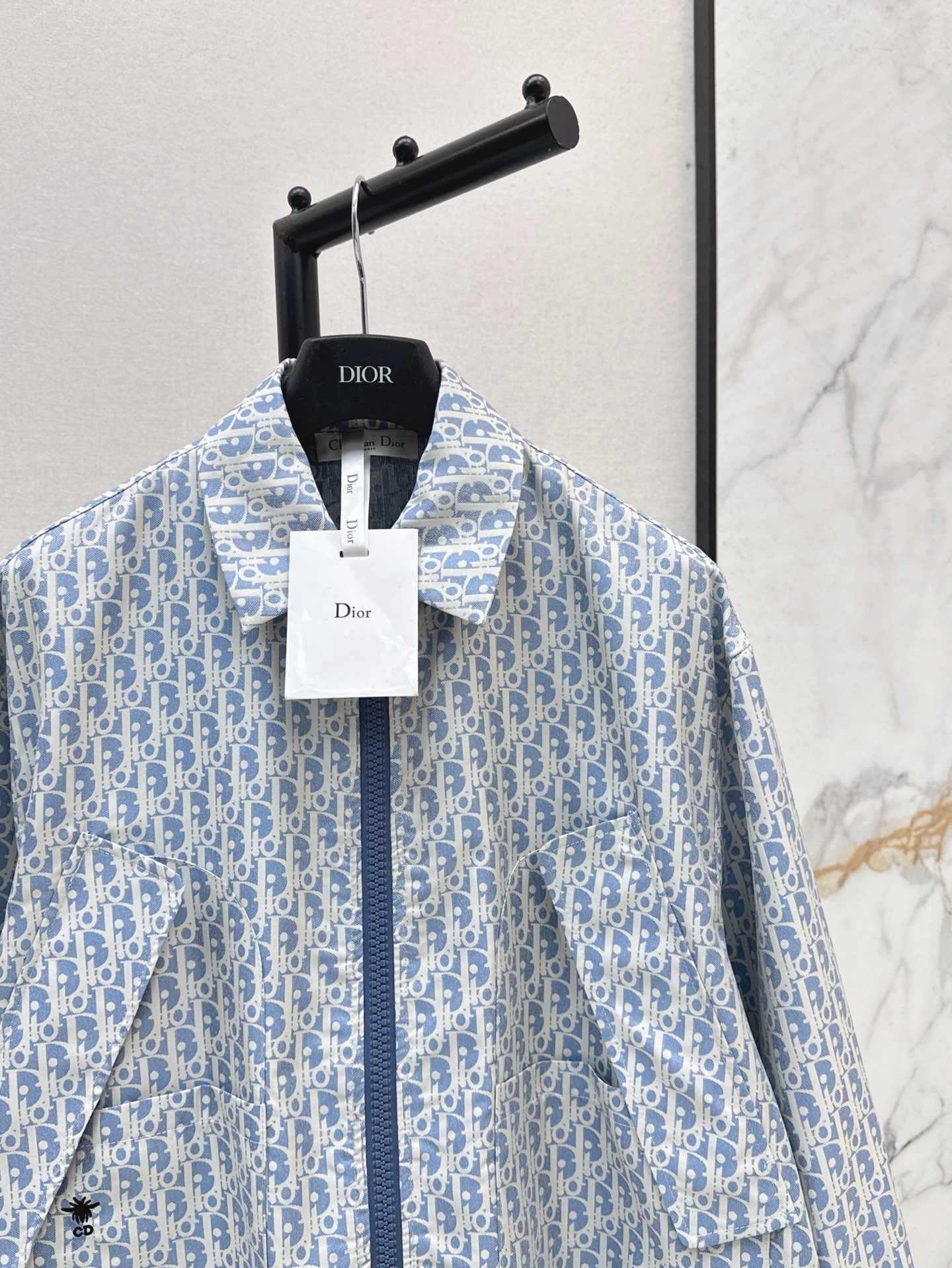 CD 26fw jacquard zipper jacket