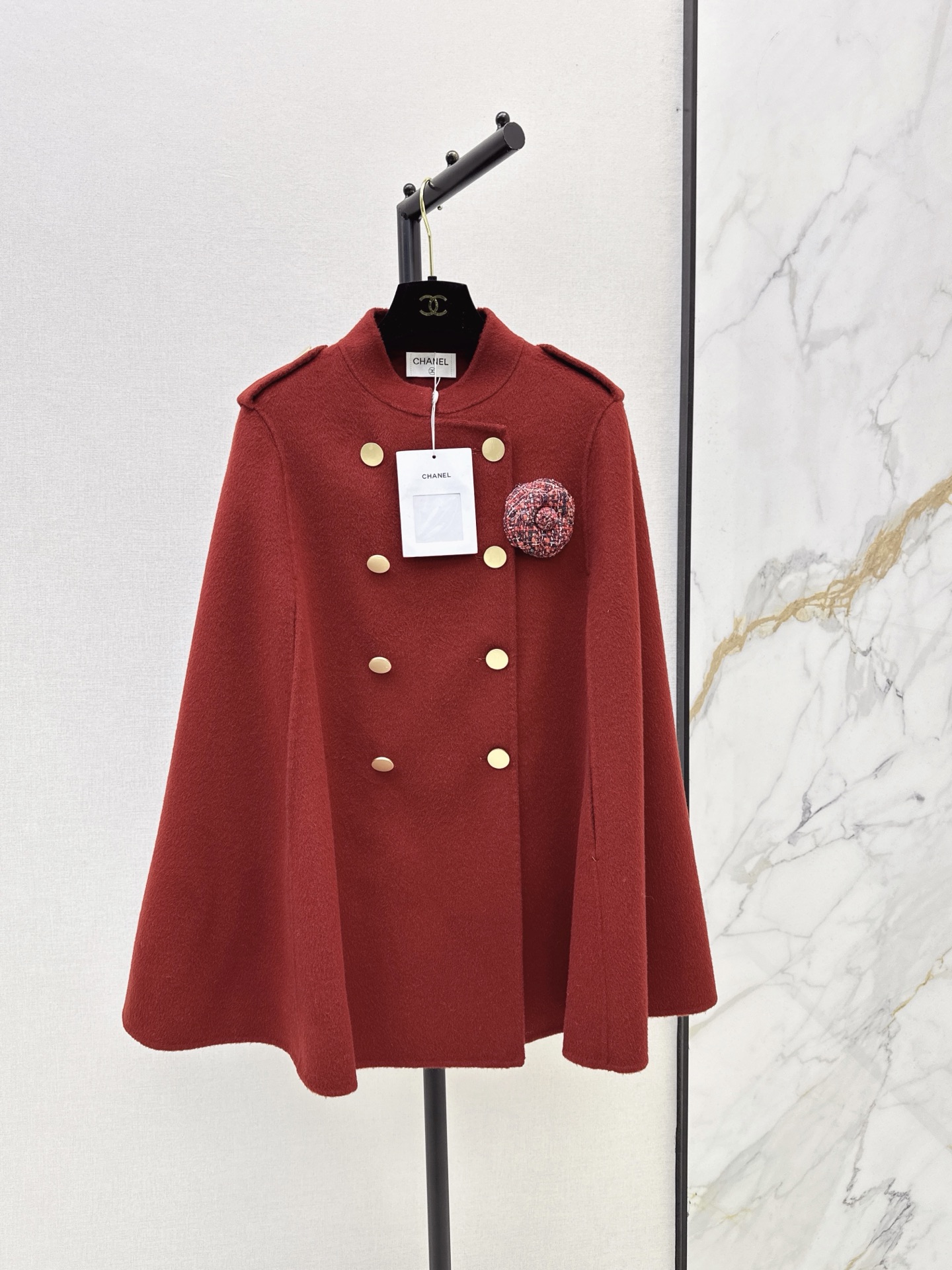 Chan 26fw woolen cape jacket