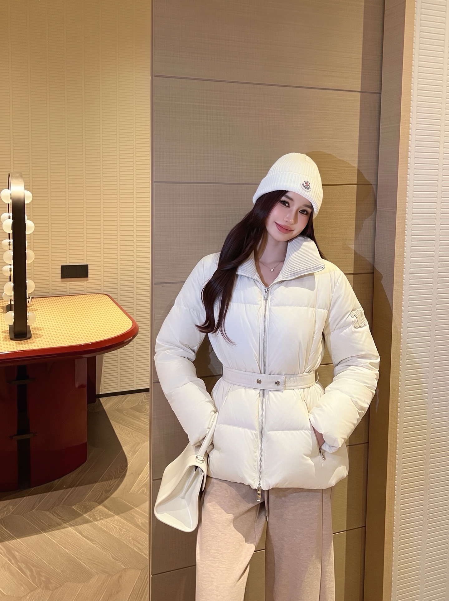 Celi 26fw belted down jacket
