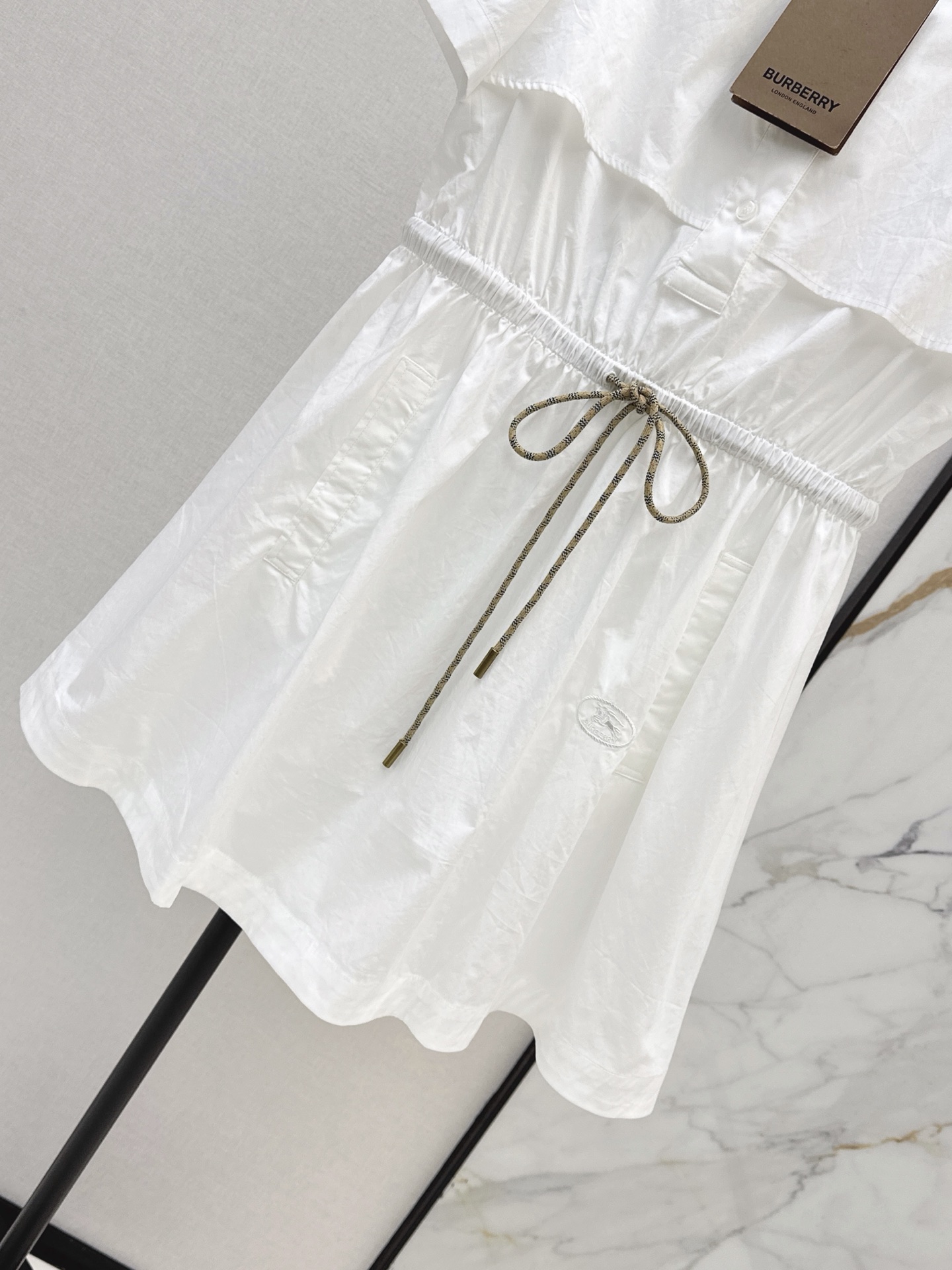 Brun 26fw drawstring dress