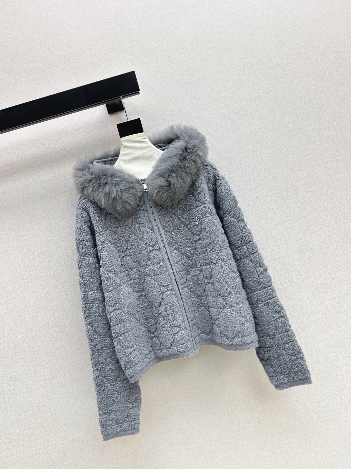 CD 26fw fur-trim hooded jacket