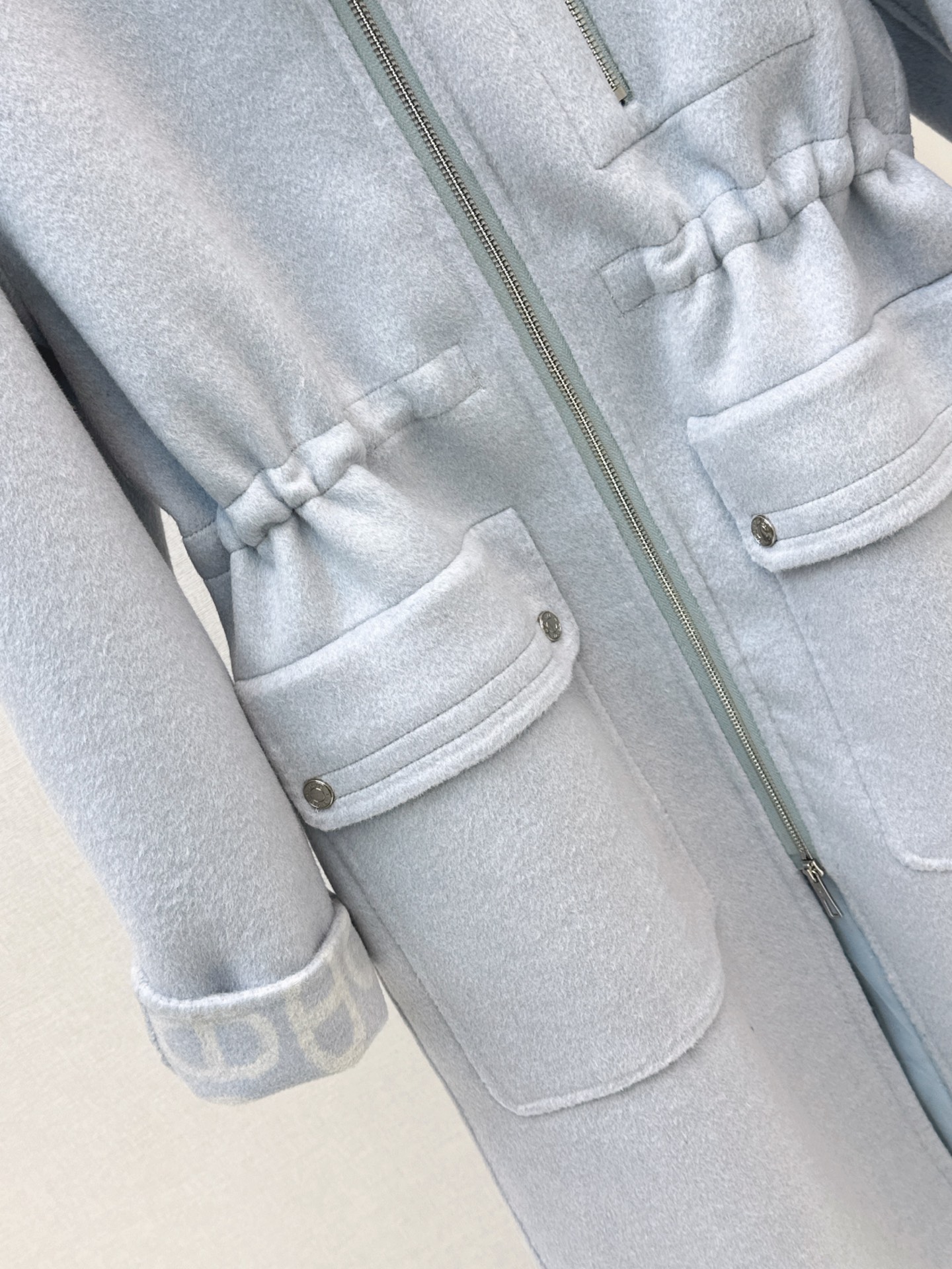 Her 26fw cashmere drawstring hooded overcoats