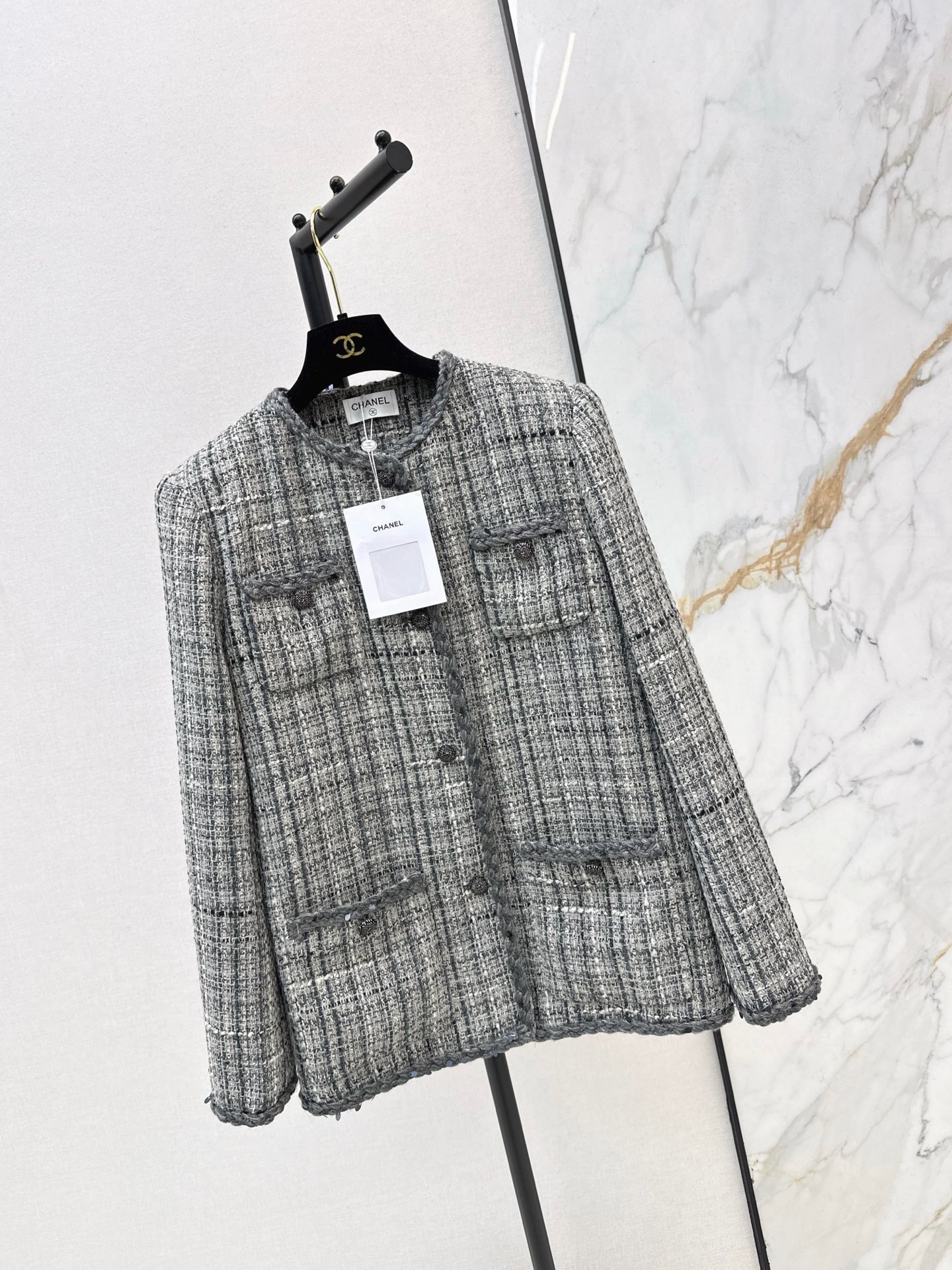 Chan 26fw tweed woven jacket