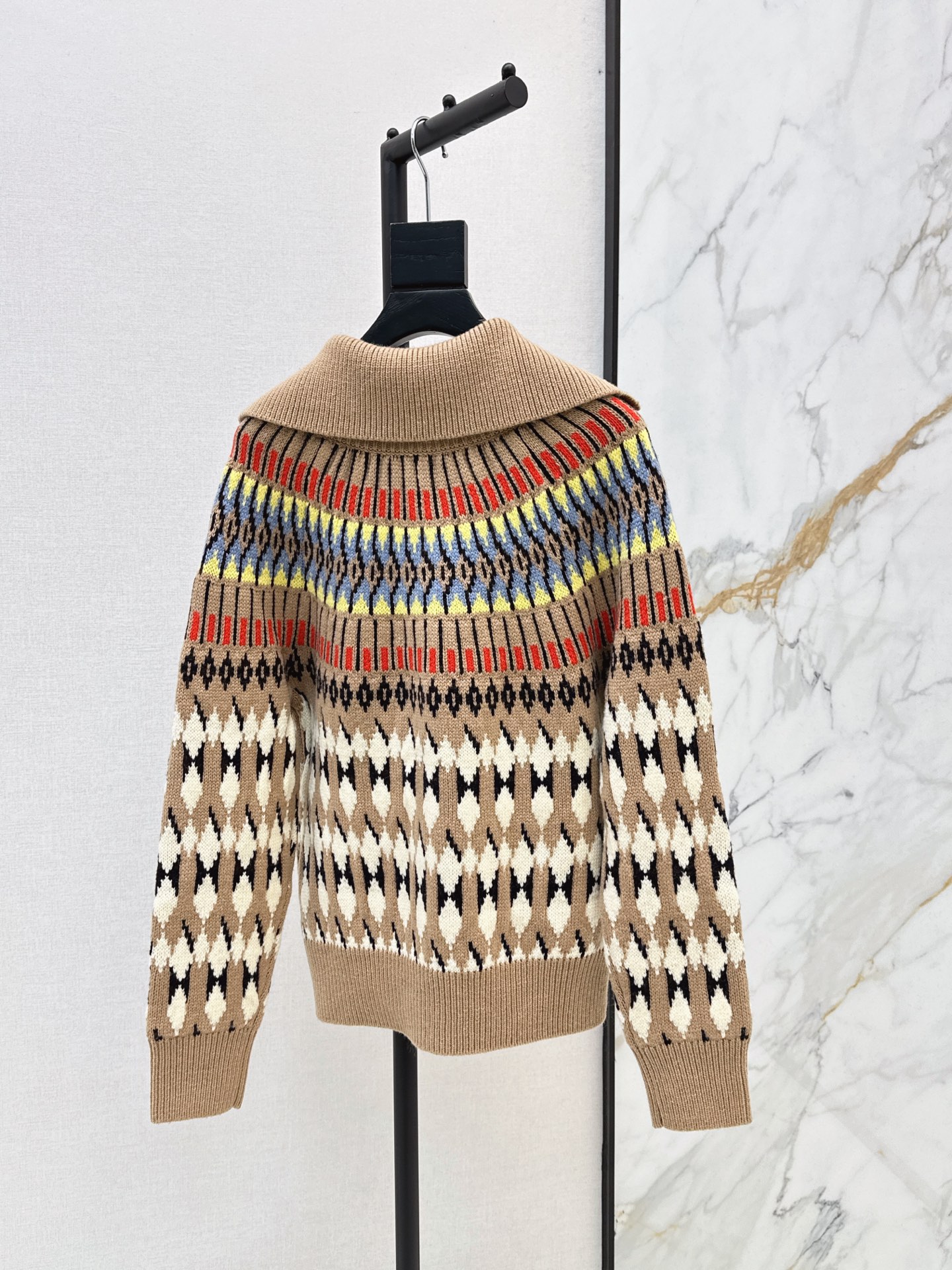 Ralp 26fw fair isle knit cardigan