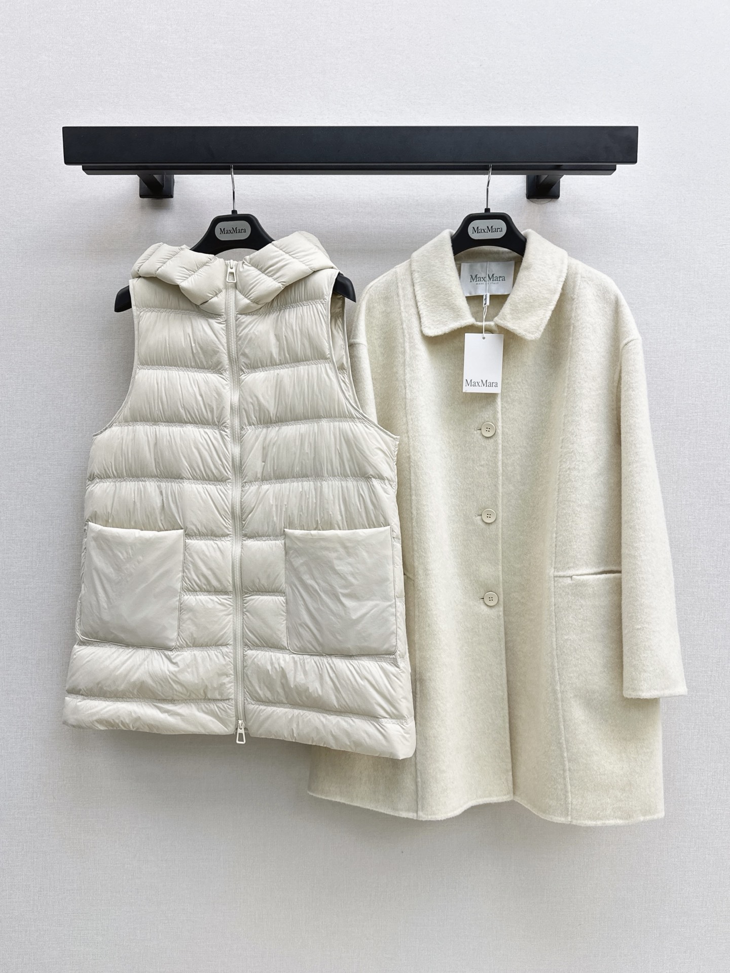 Max 26fw down vest woolen overcoats sets