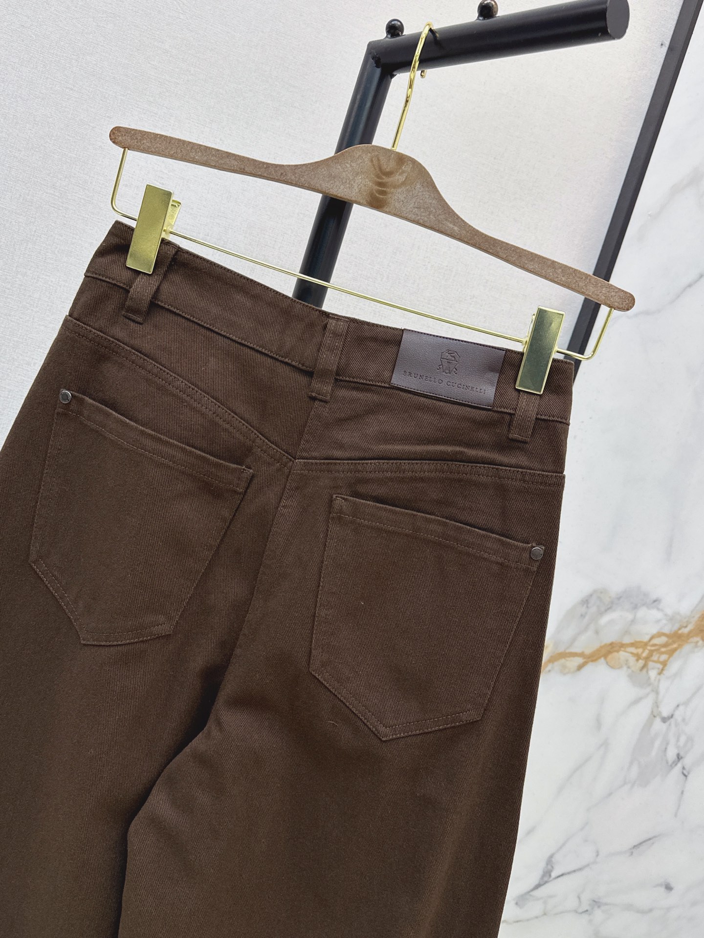 Brun 26fw wide-leg denim pants