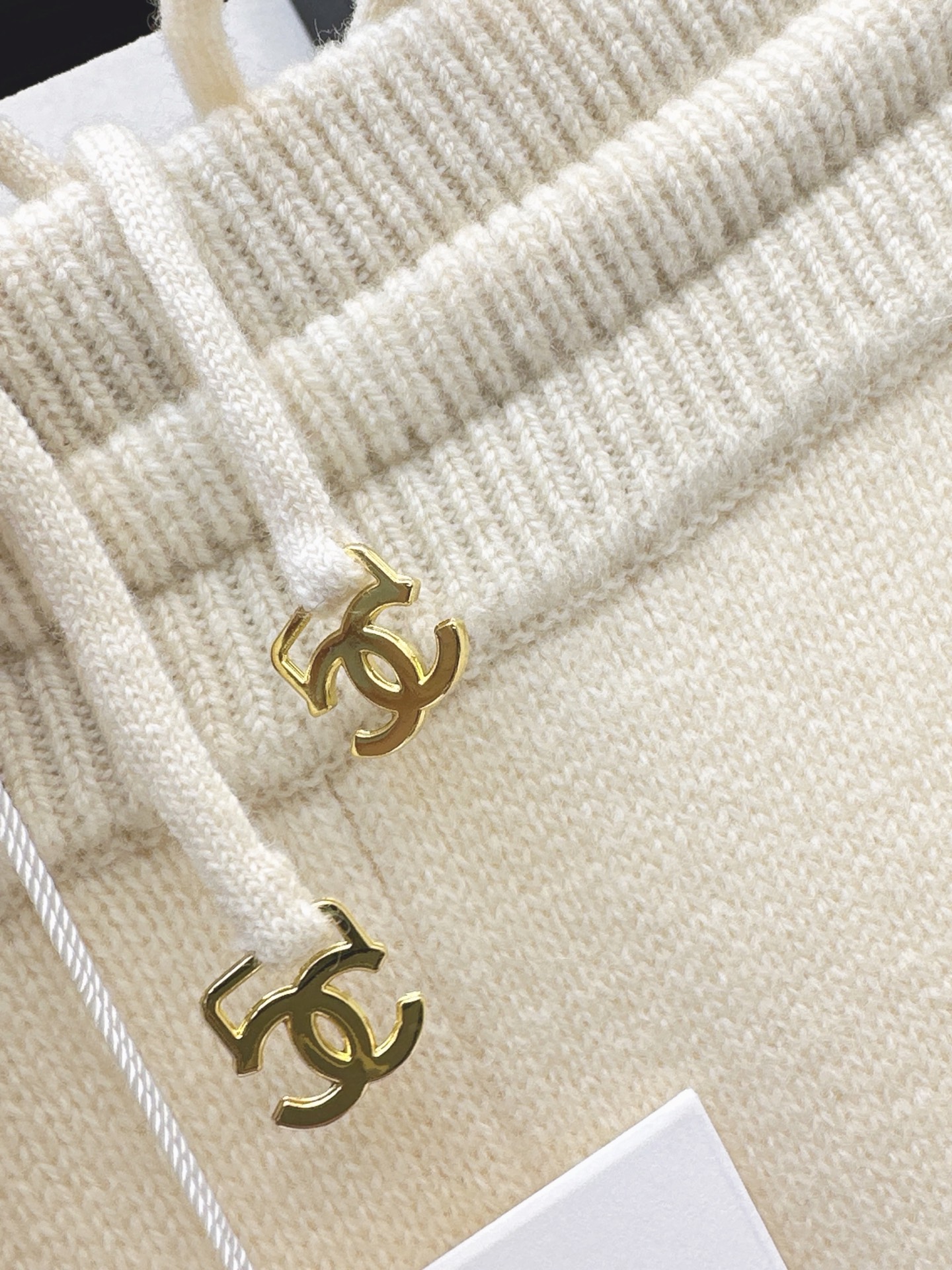 Chan 26fw cashmere straight-leg pants
