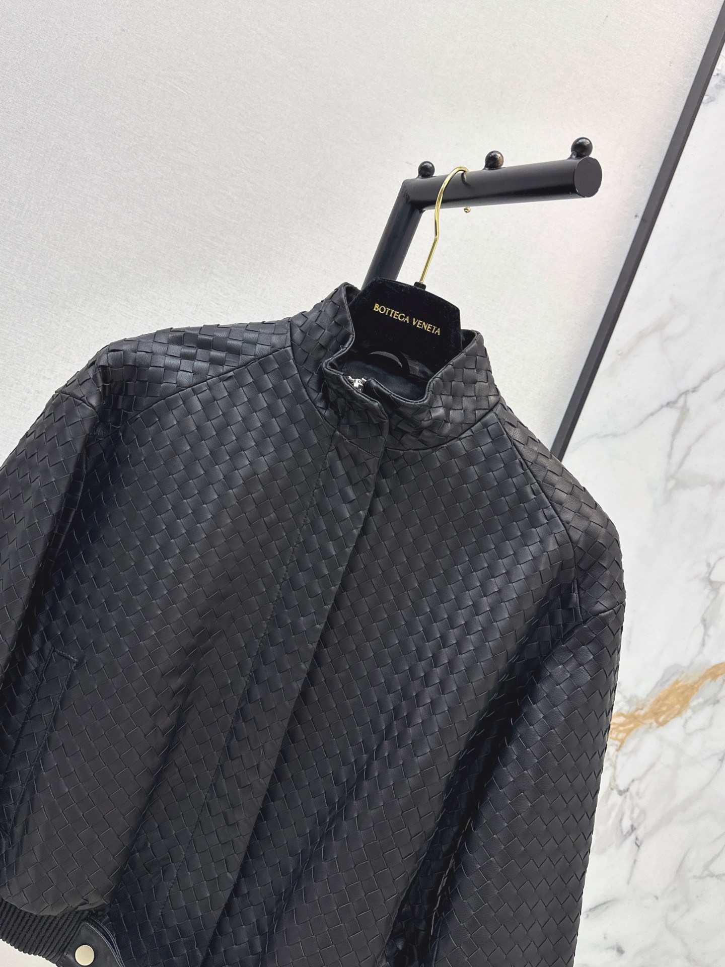 Bott 26fw cropped leather jacket
