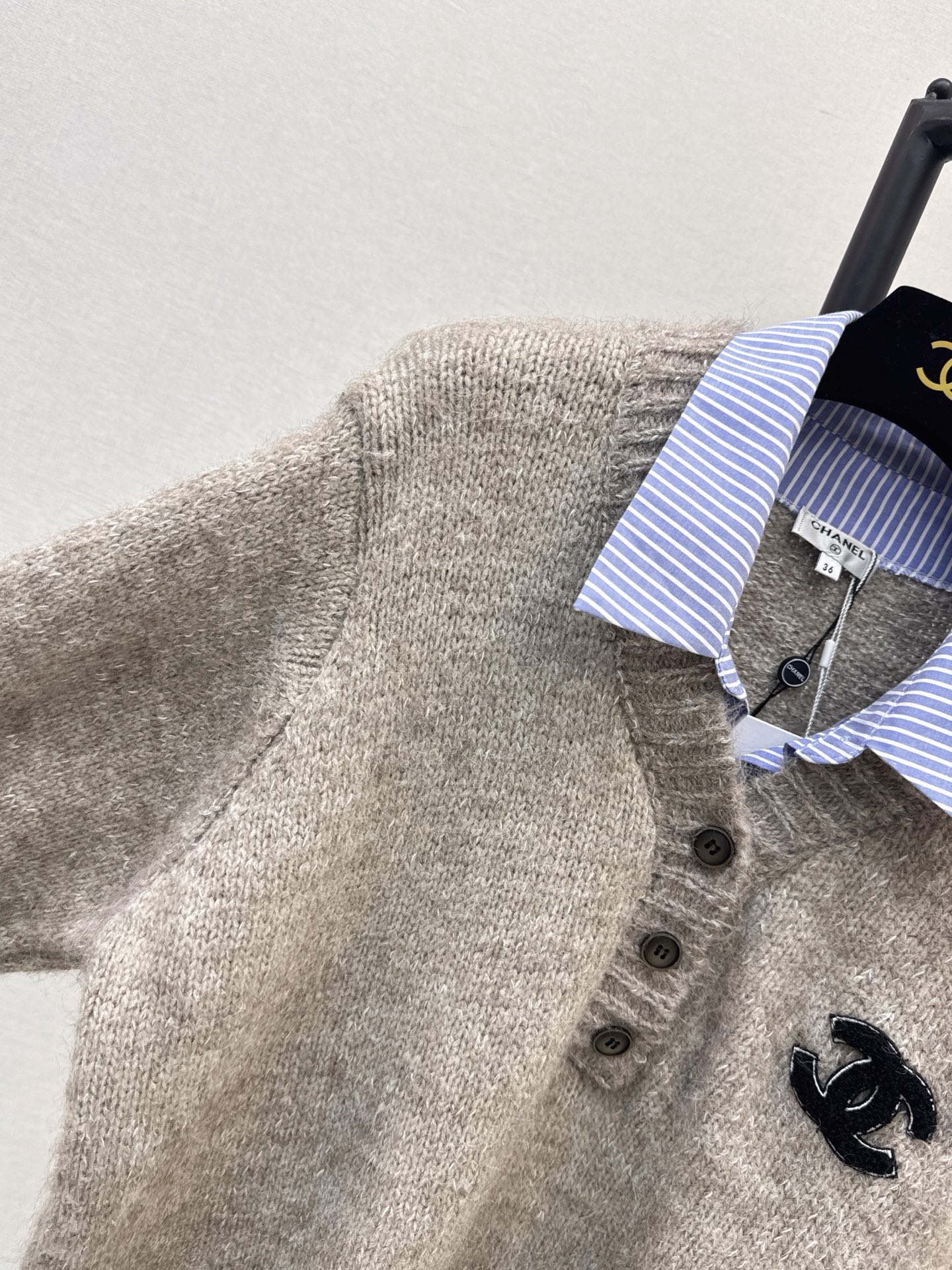 Chan 26fw 2in1 sweater