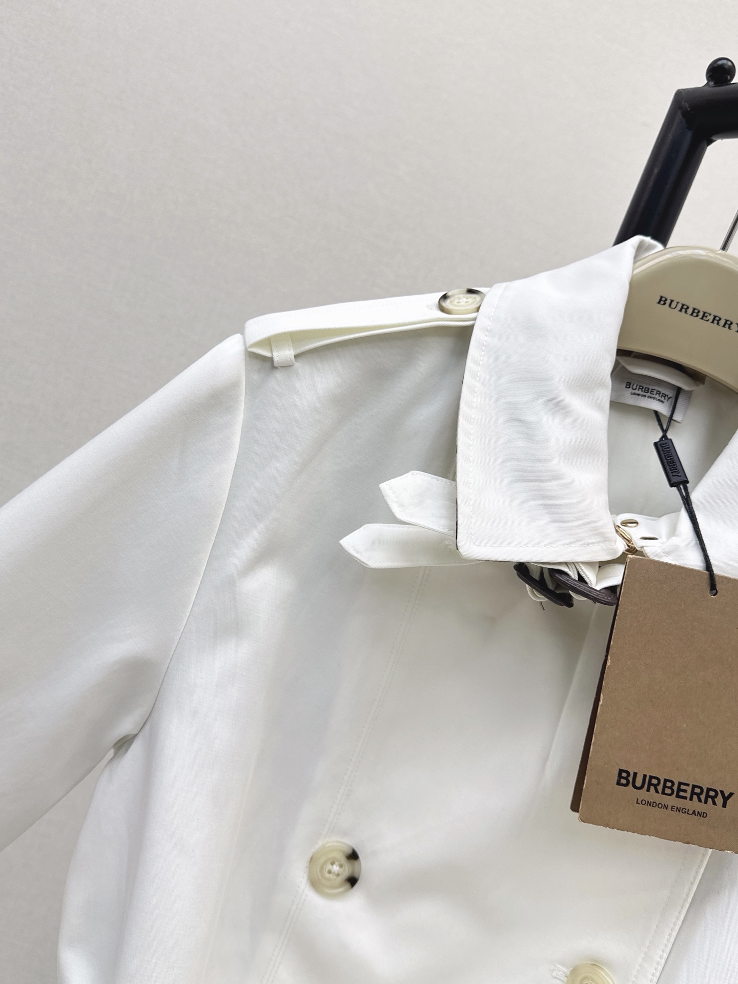 Bur 26fw cropped trench coats