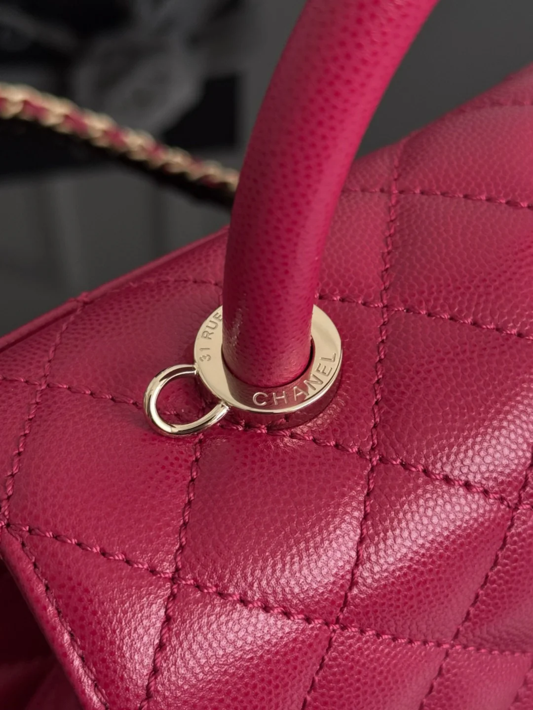 Chan coco handle bag chain shoulder bag