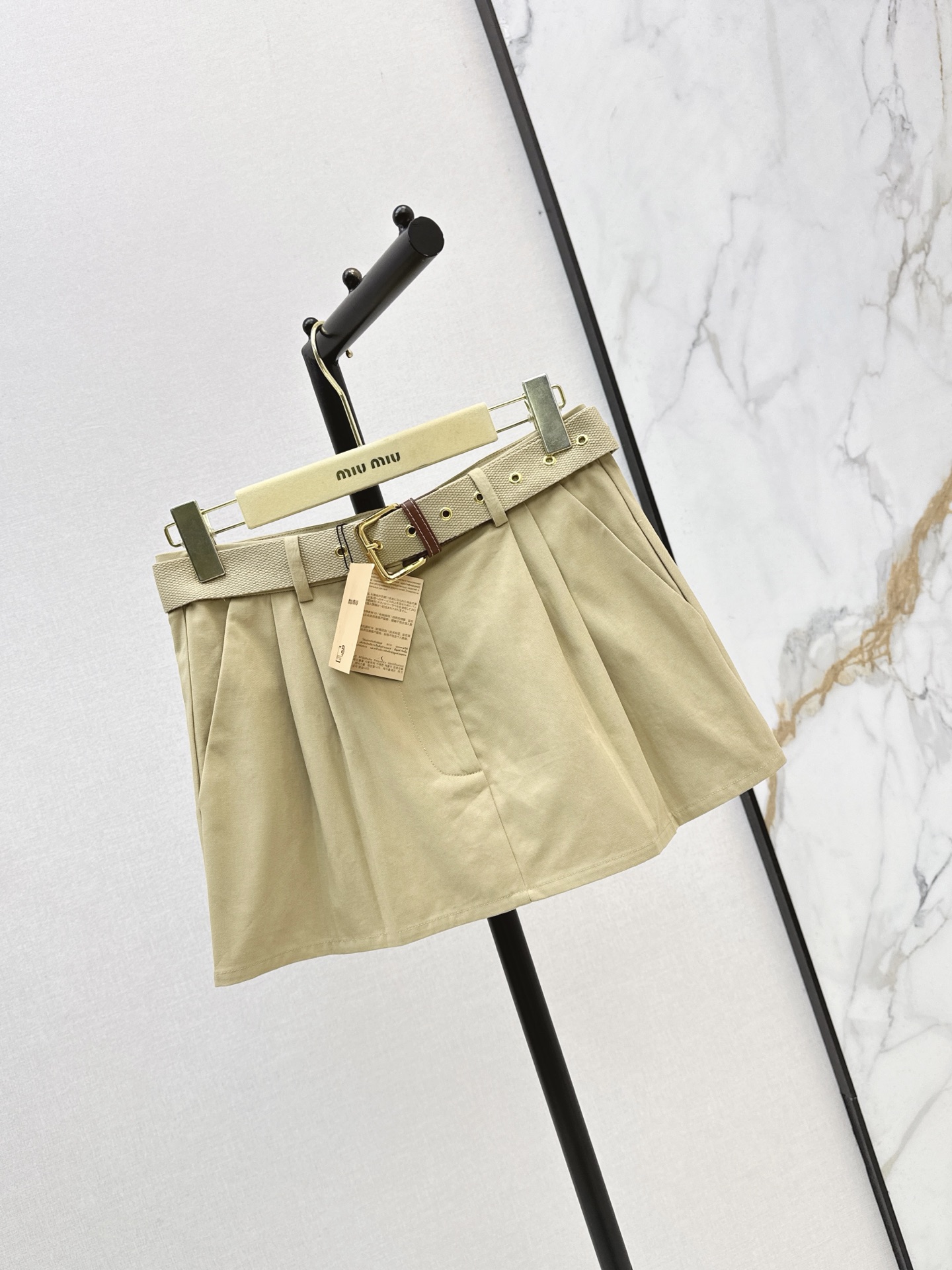 Miu 26fw belted skirt