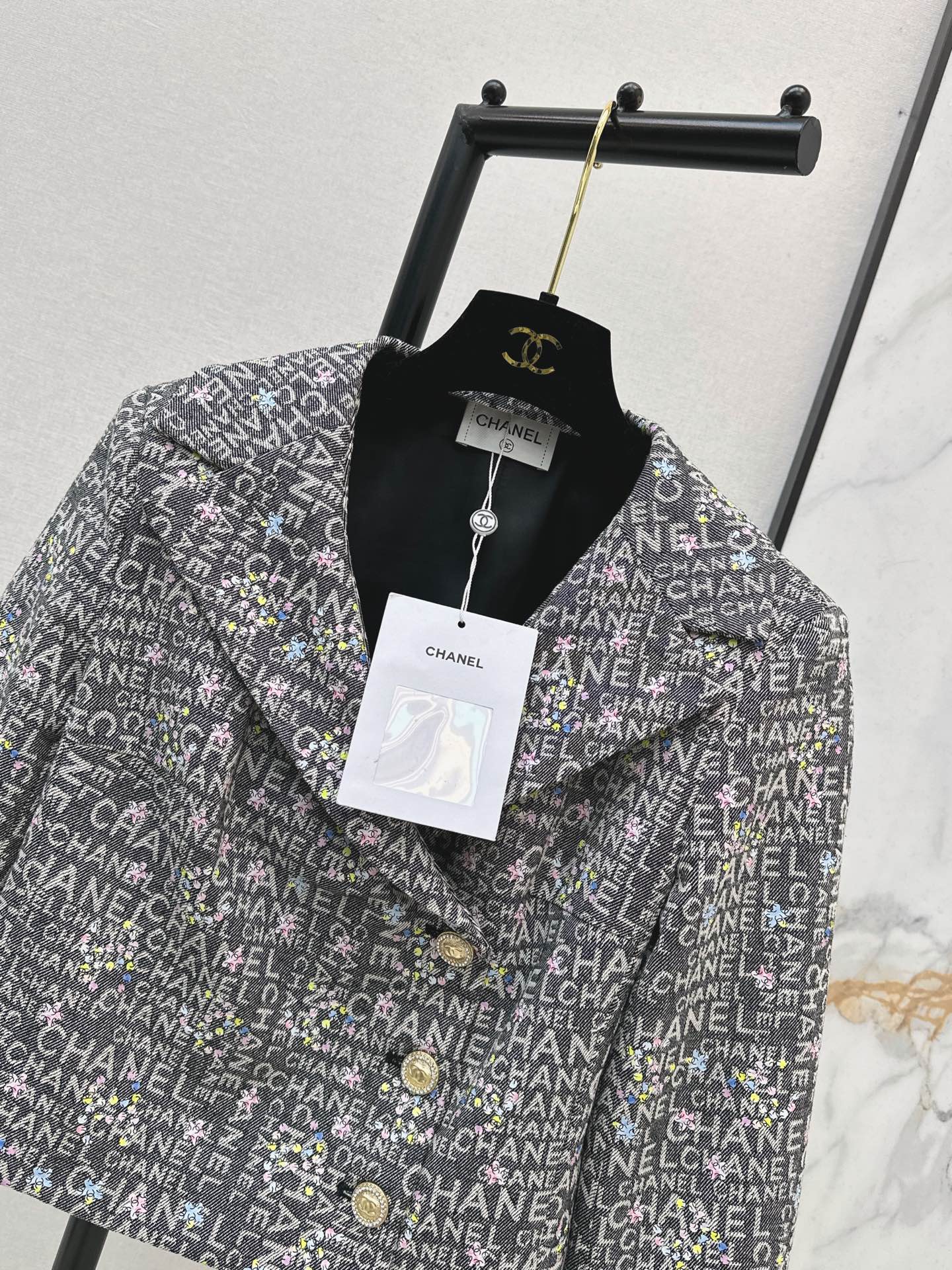 Chan 26fw cropped denim jacket