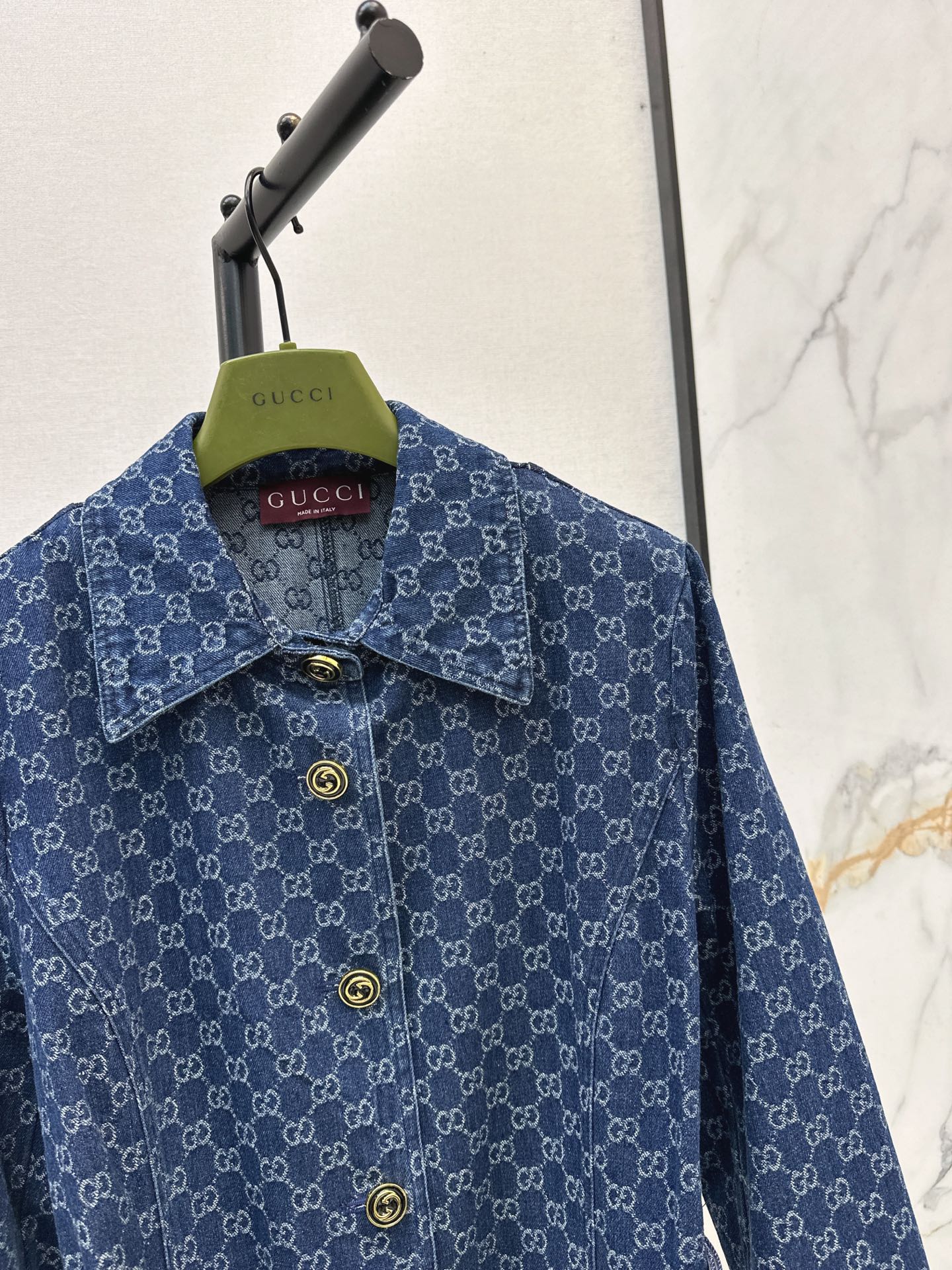Guc 26fw jacquard belted jacket