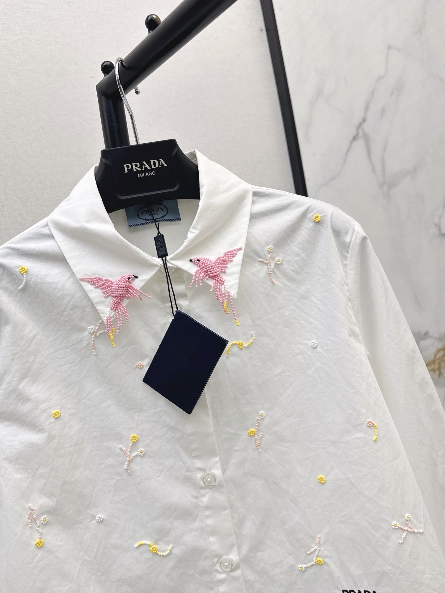 Pra 26fw Embroidered Shirt