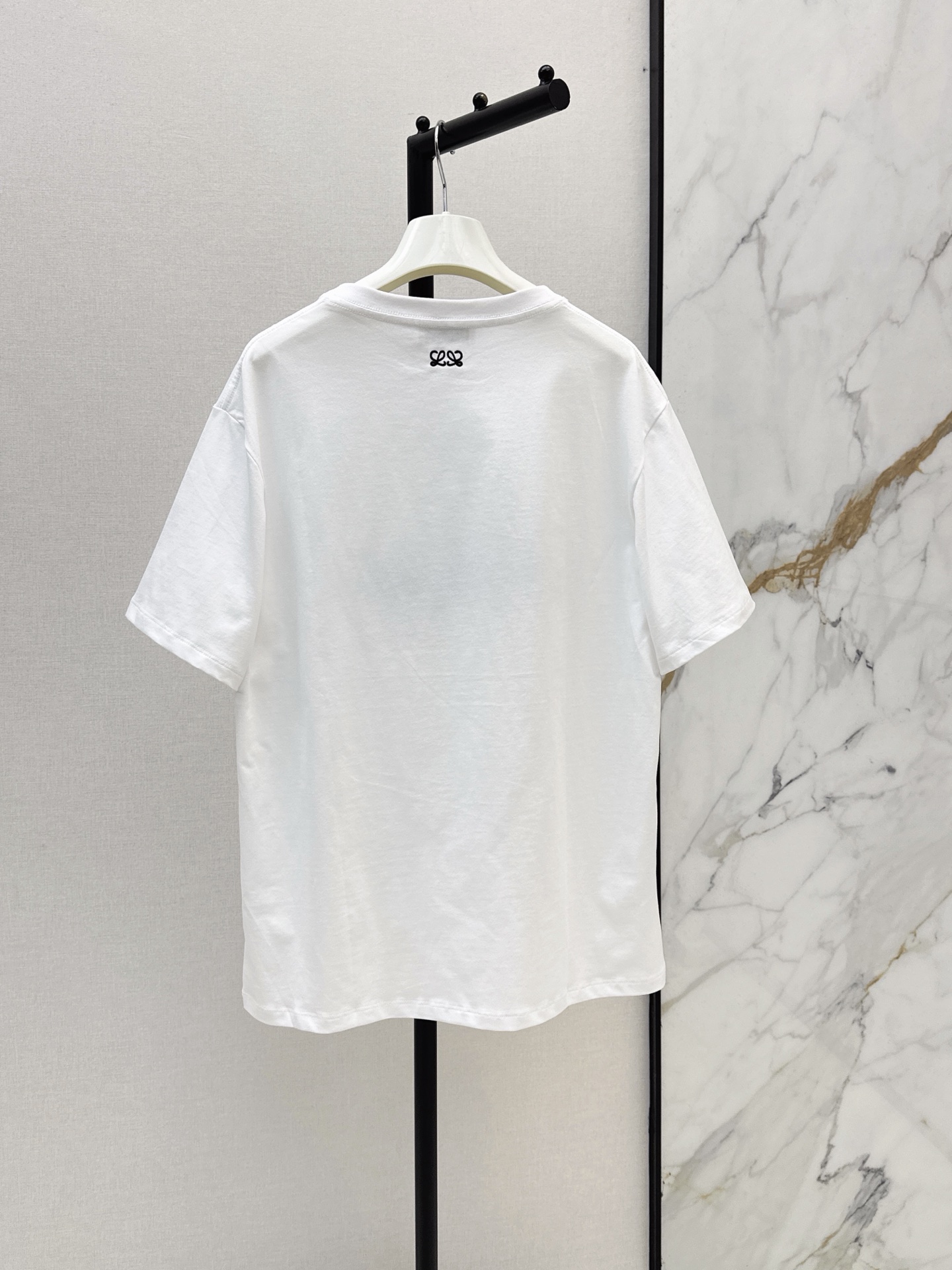 Loe 26ss print embroidery t-shirt