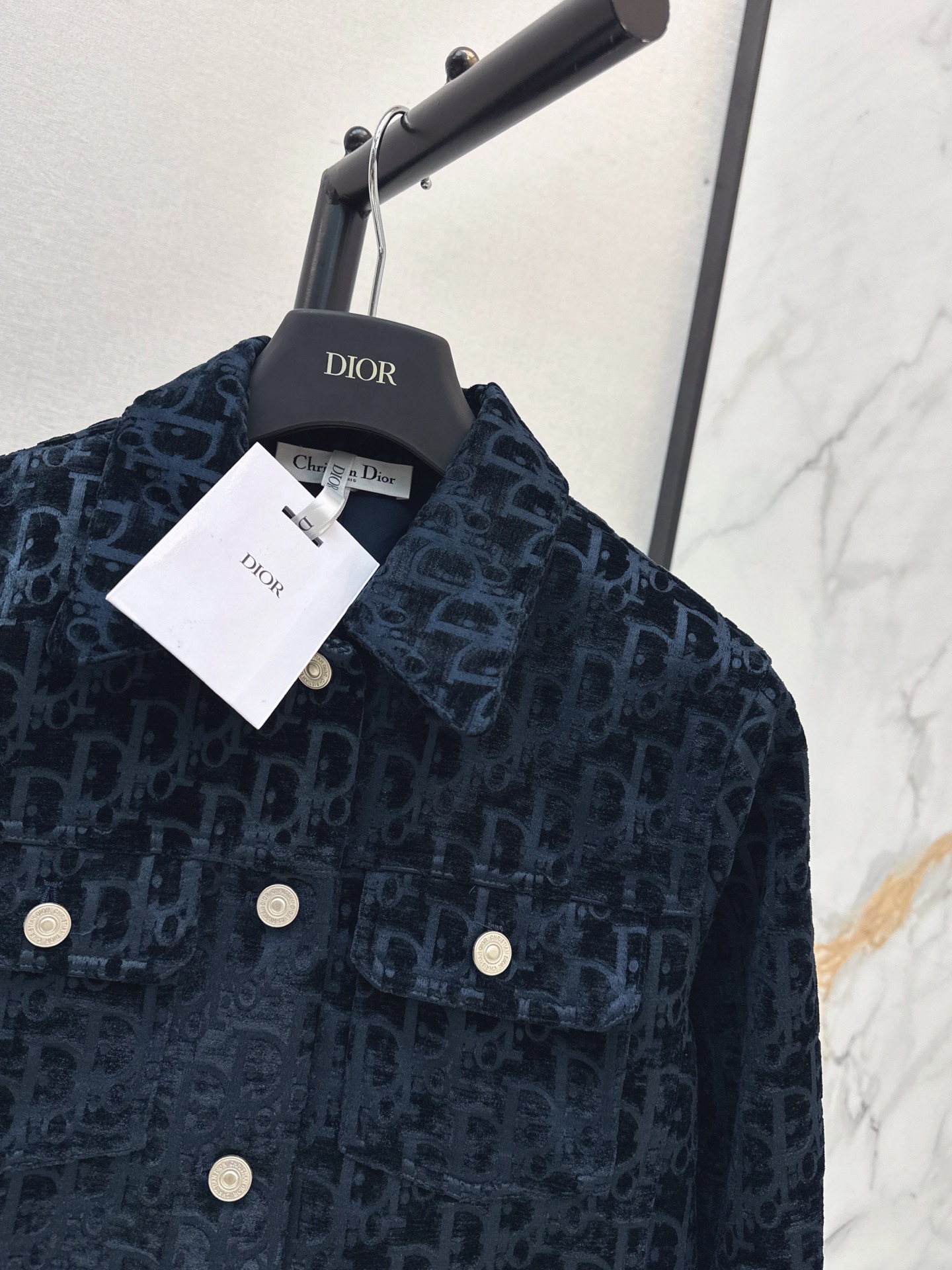 CD 26fw print cropped jacket
