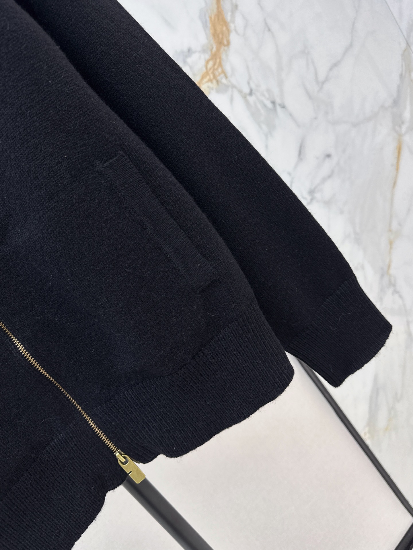 Burb 26fw check contract zipper jacket