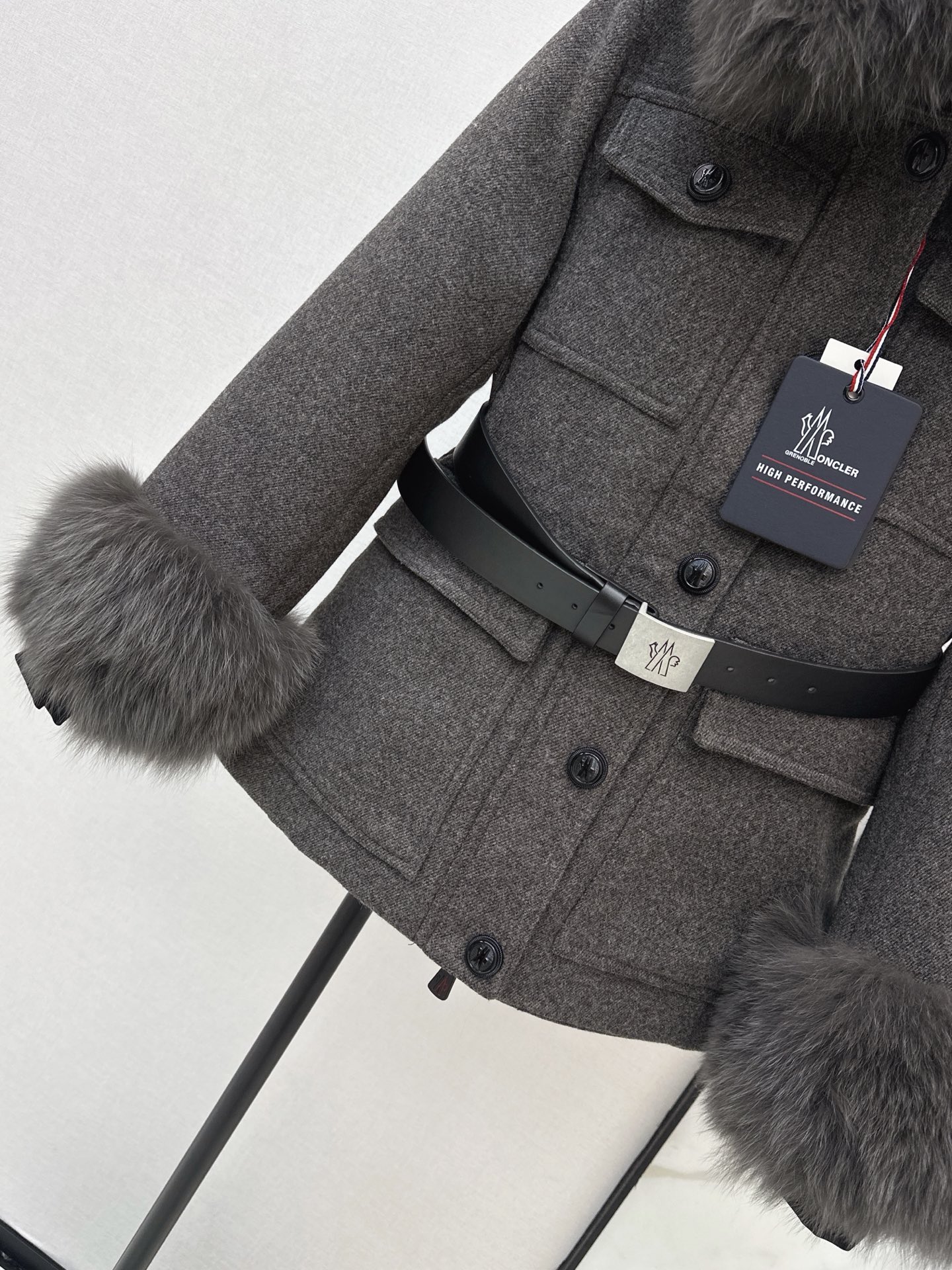 Monc 26fw fur-trim ski jacket