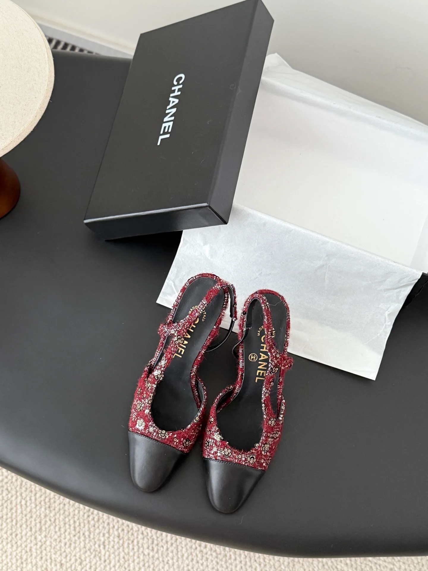 Chan 25fw slingback heels
