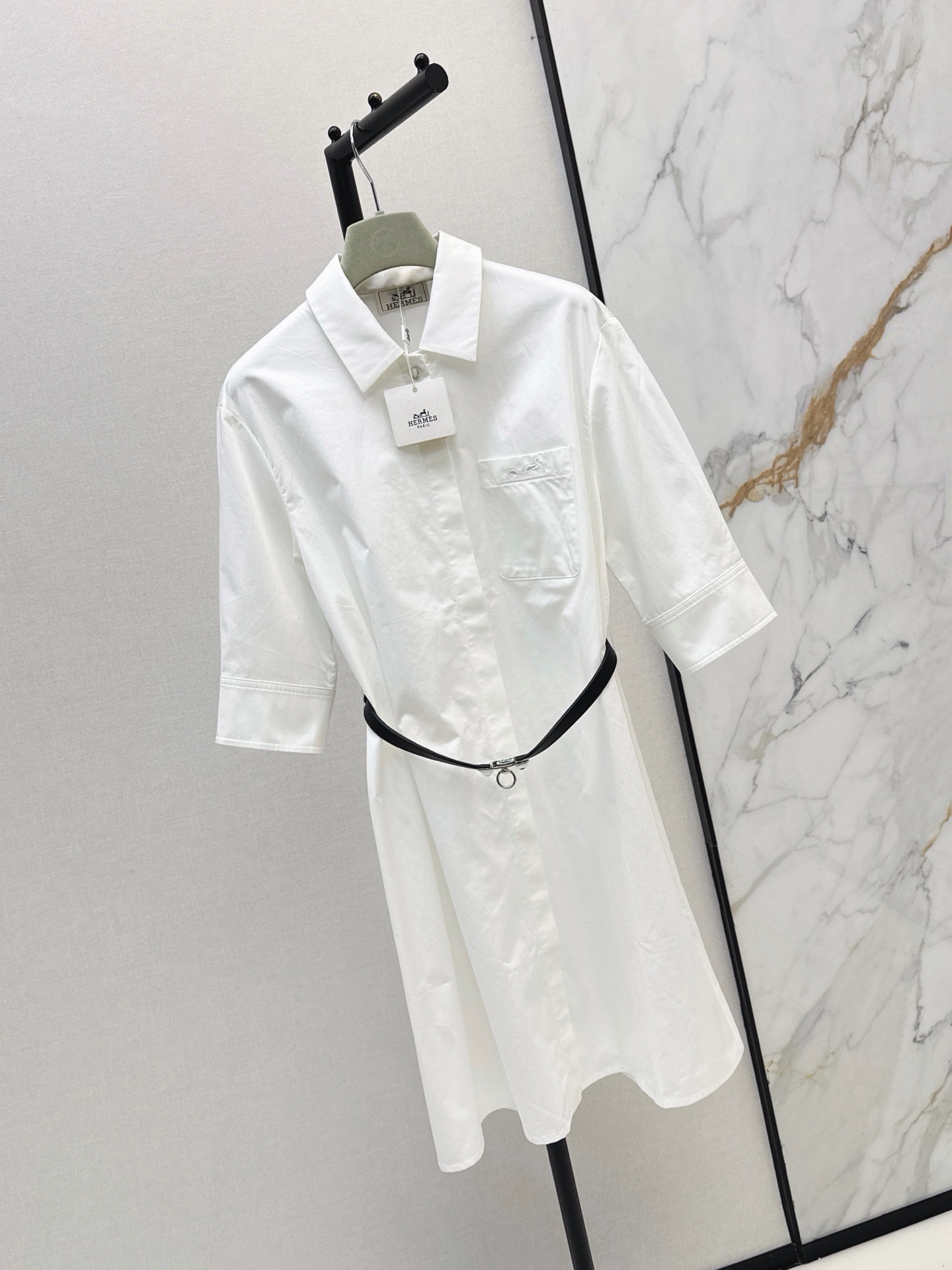 Her 26ss belted shirt dress