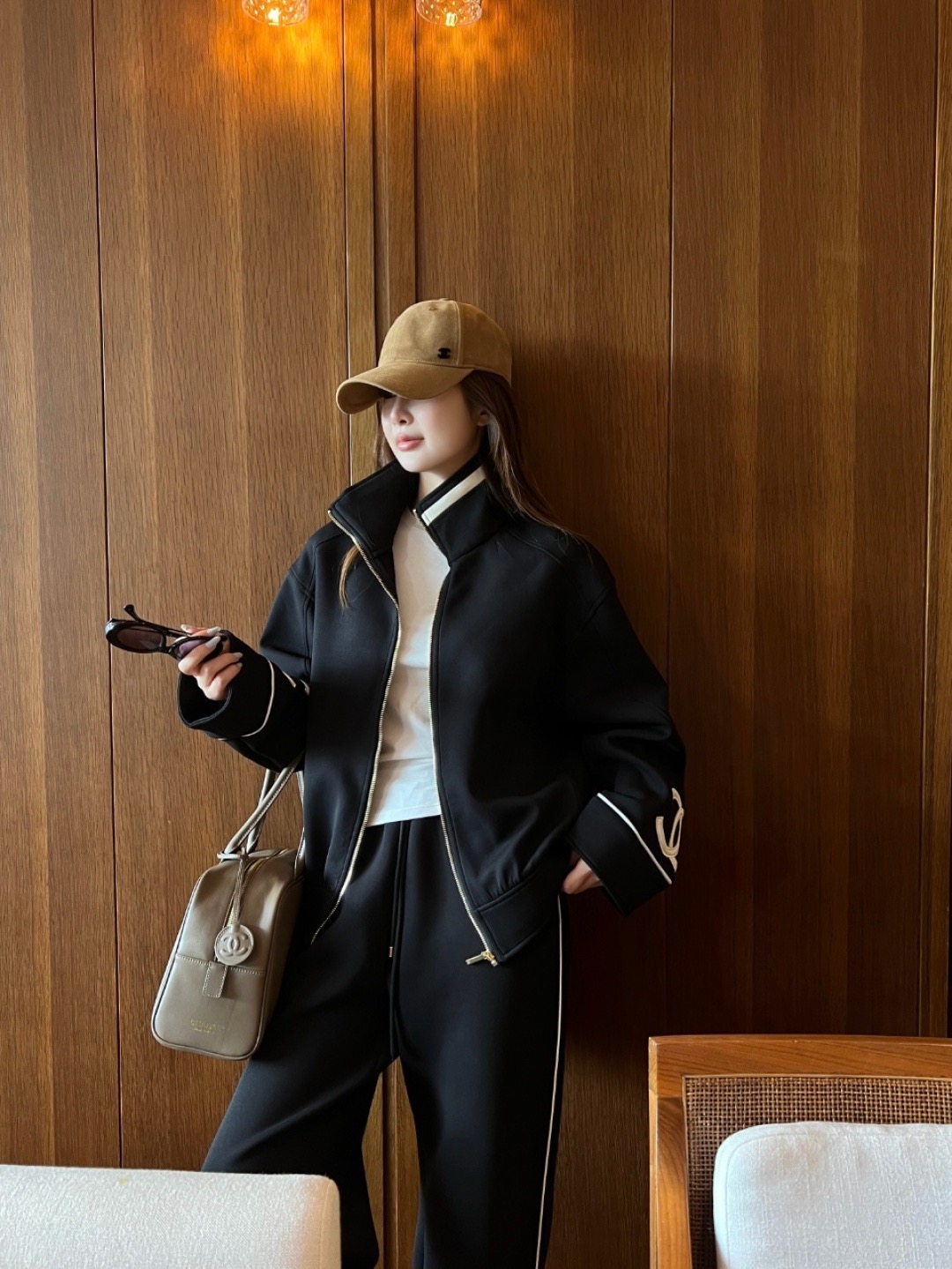 Chan 26fw causual jacket pants sets