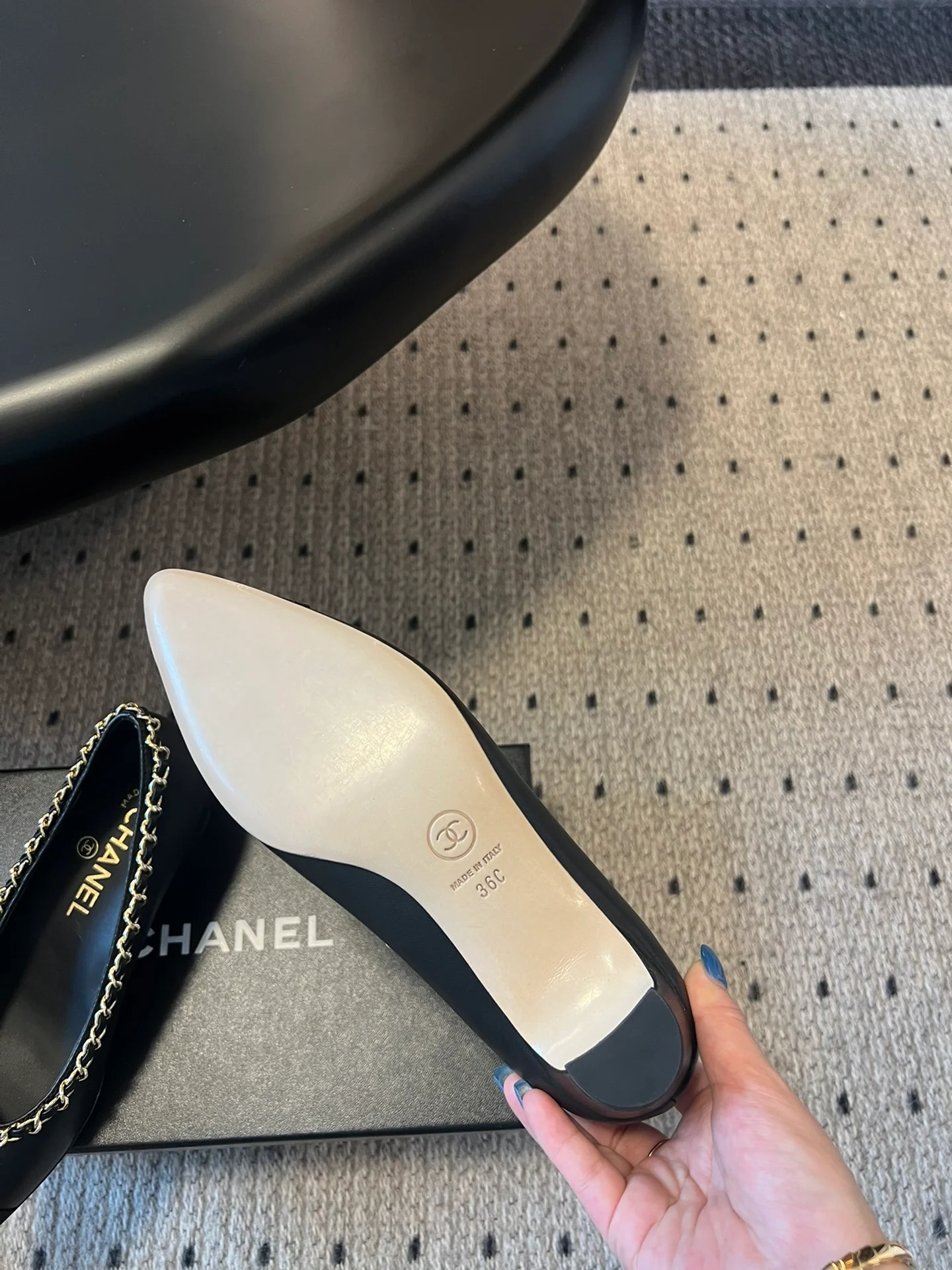 Chan 25fw chunky heels