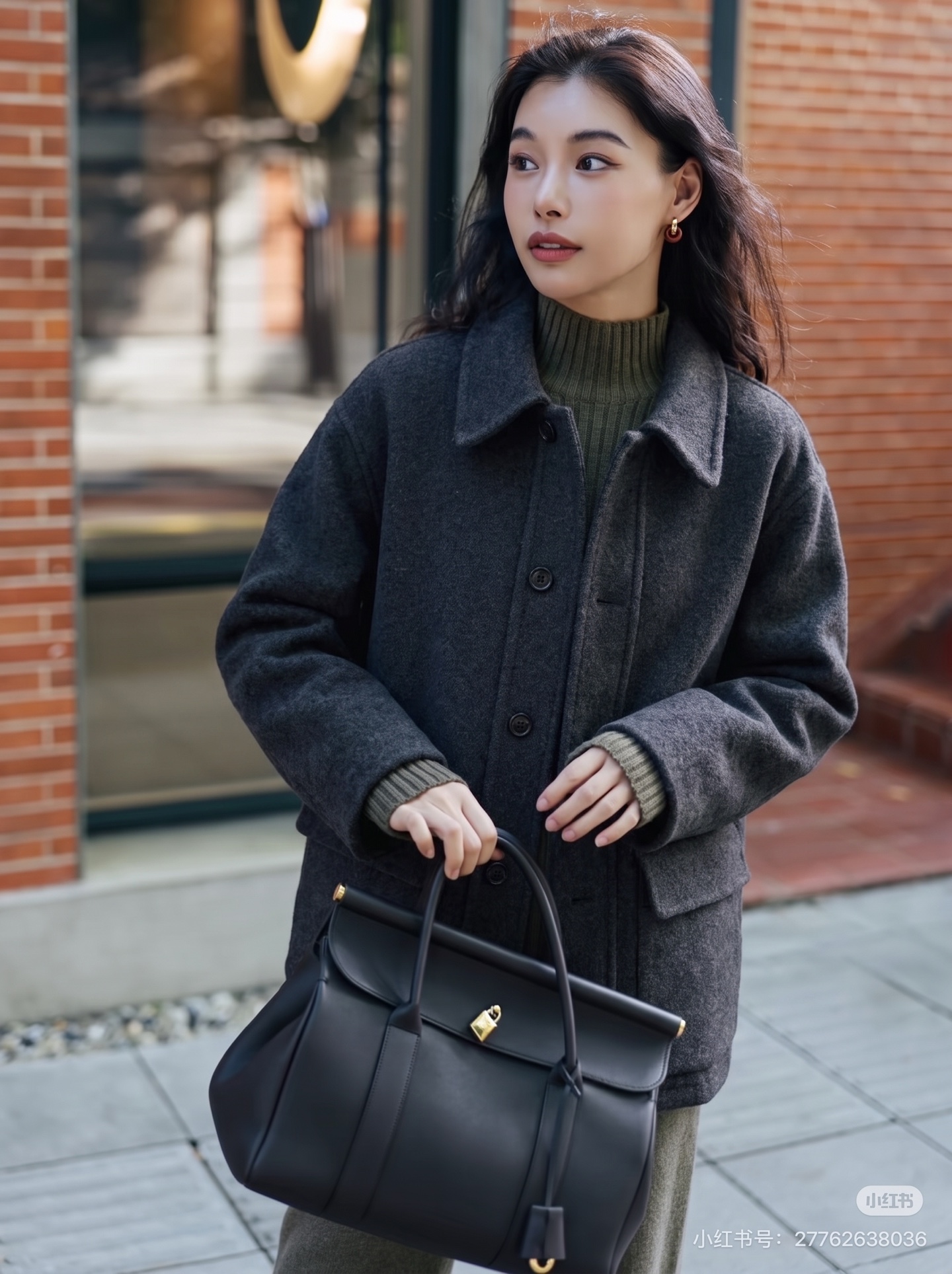 Brun 26fw woolen collared jacket