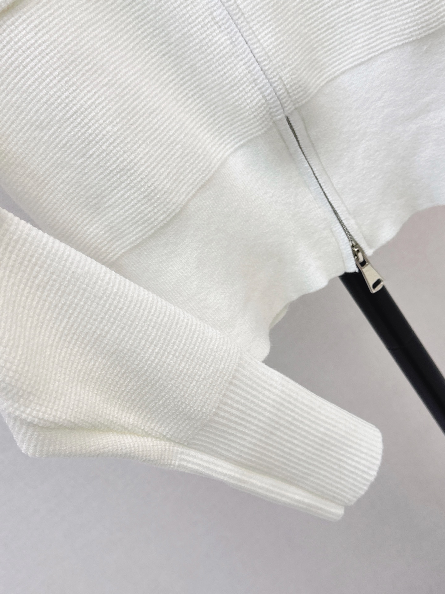 Chan 26fw zip-up knit cardigan