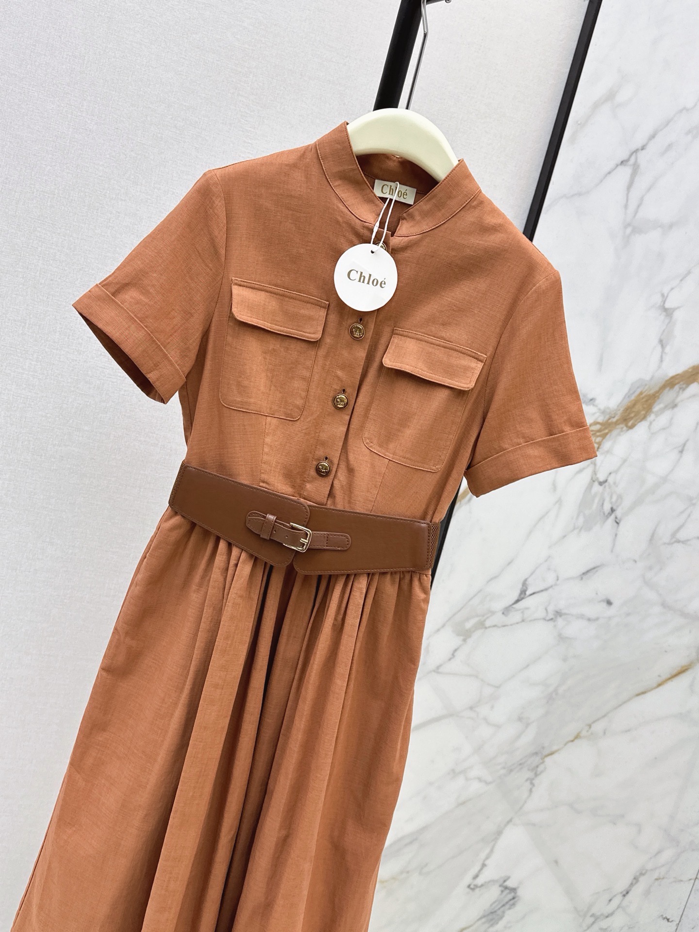 Chol 26ss belted dress