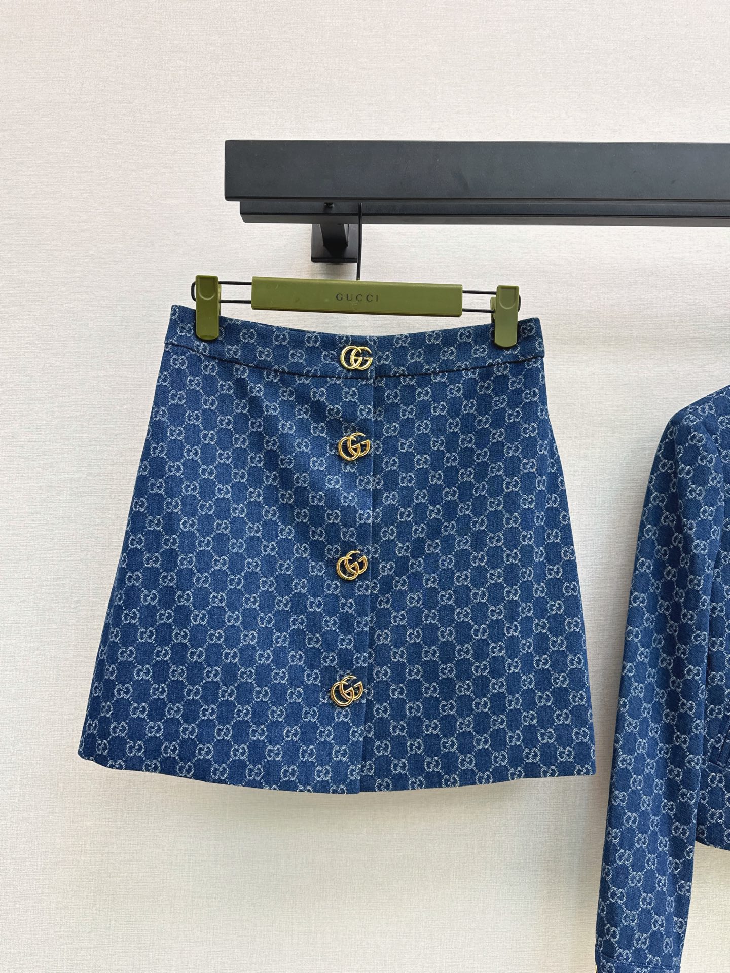 Guc 26fw jacquard jacket A-line skirt sets