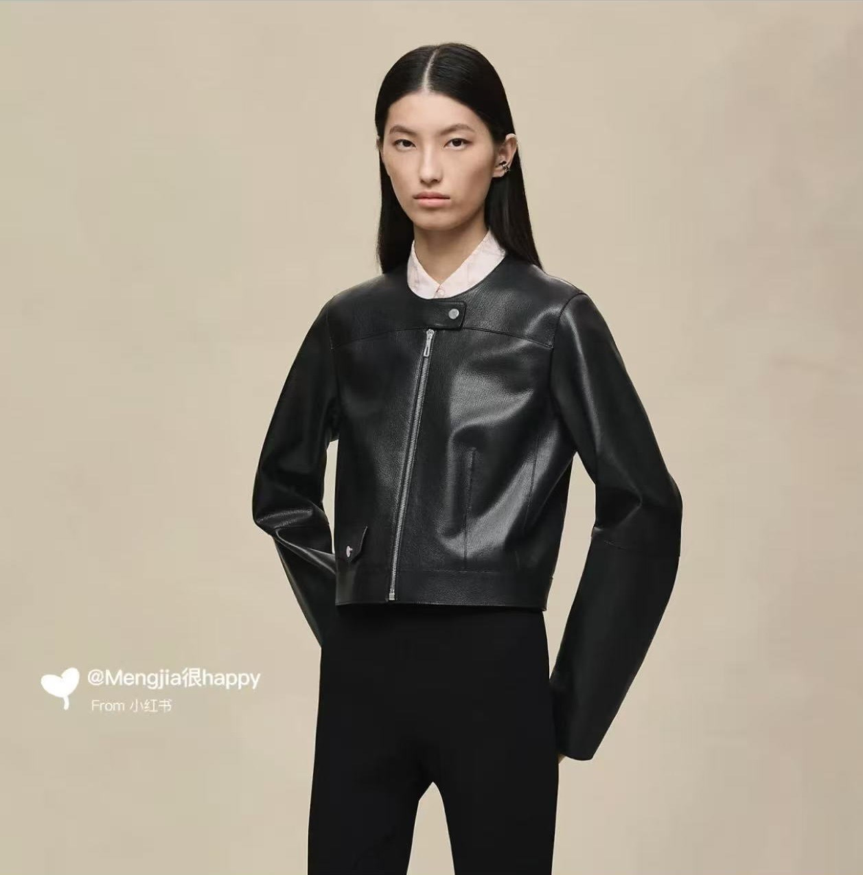 Her 26fw leather jacket