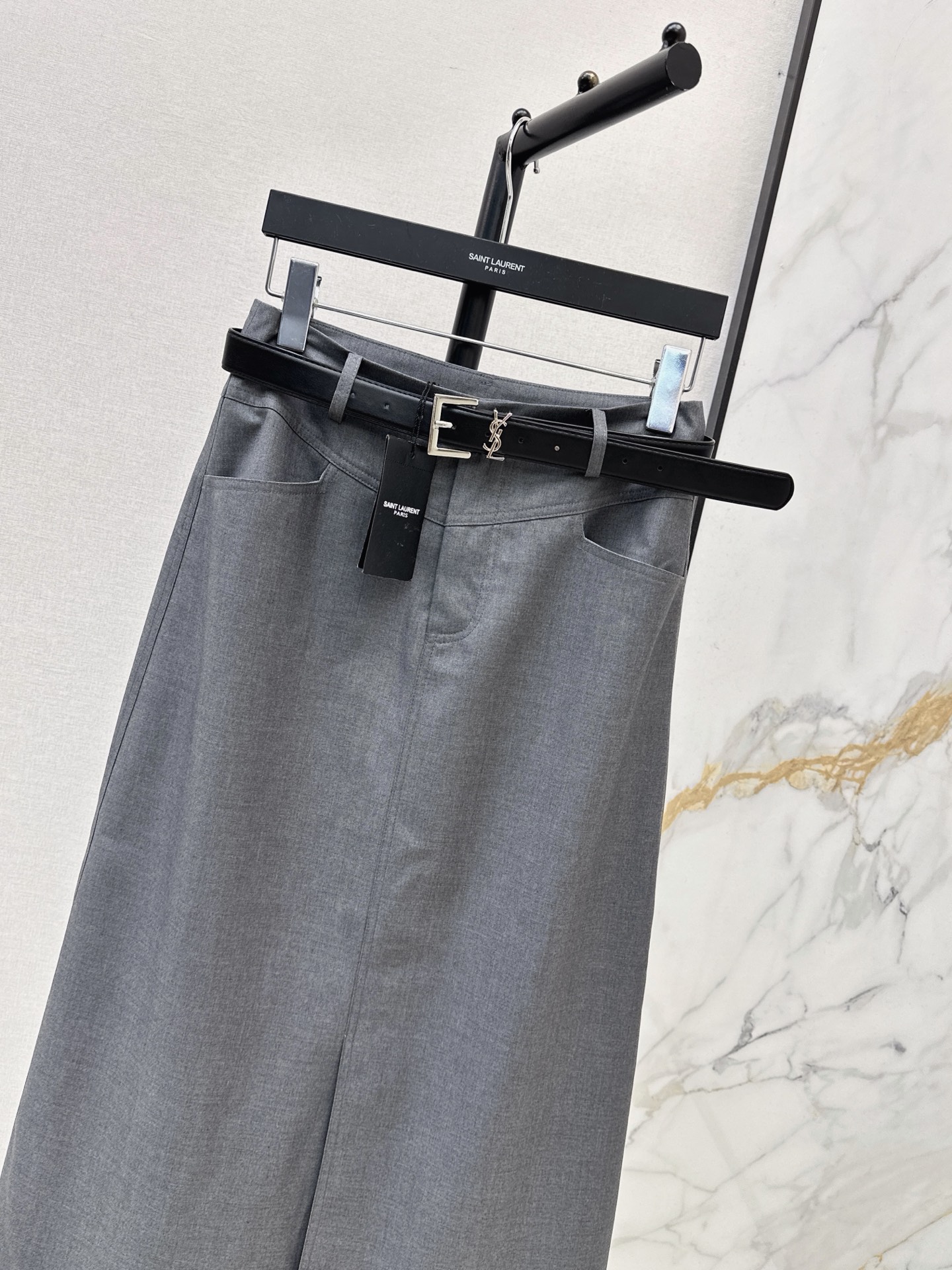 Sain 26fw belted skirt